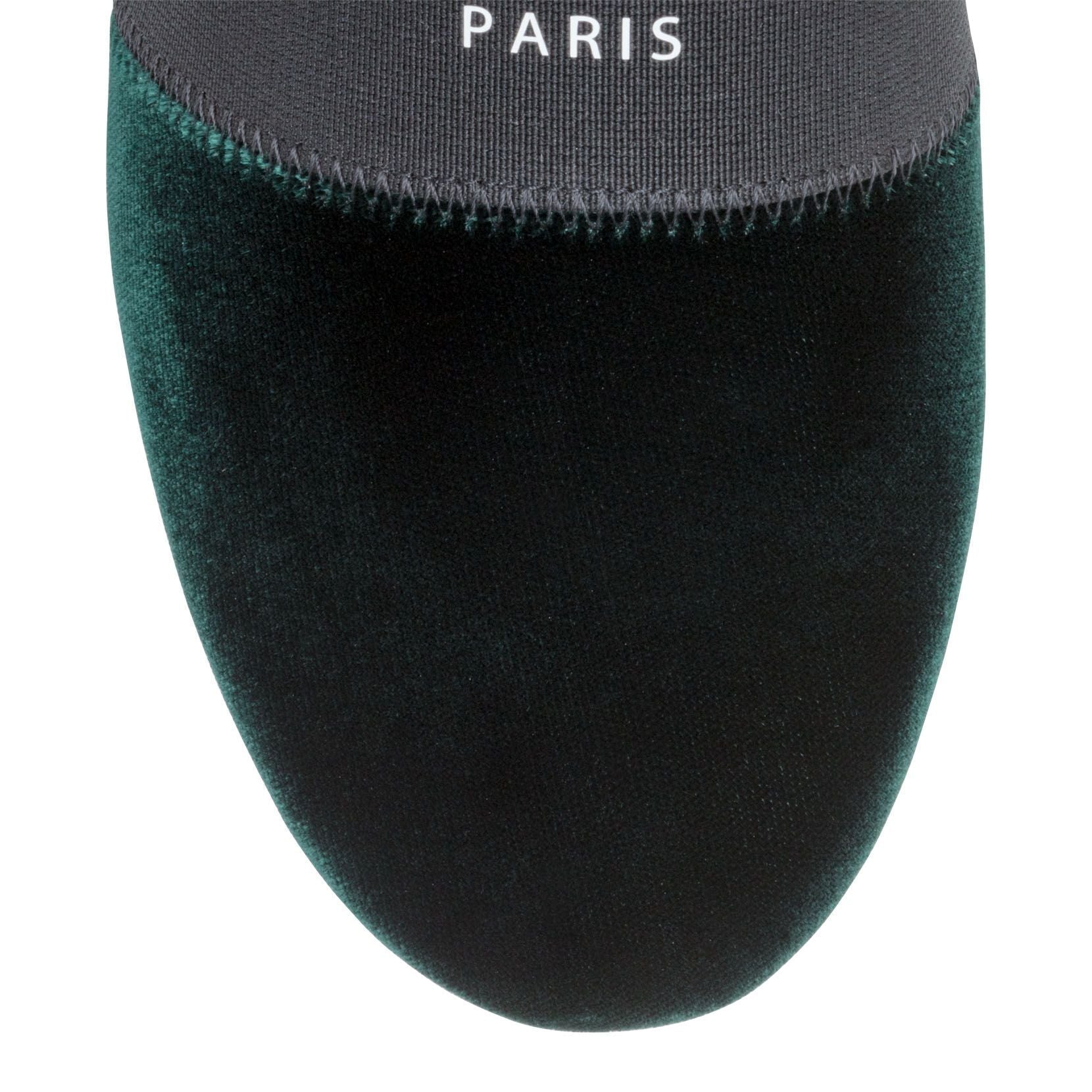 Bedford Dark Green Velvet Mules