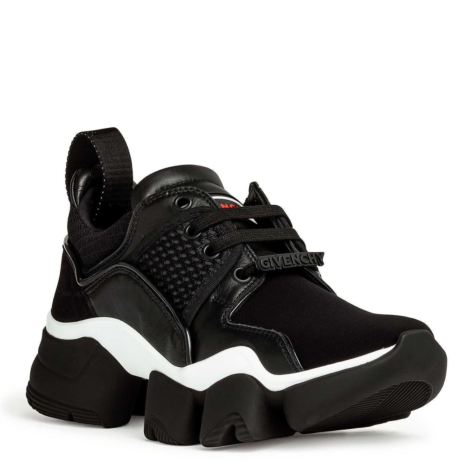 Jaw black and white low sneakers