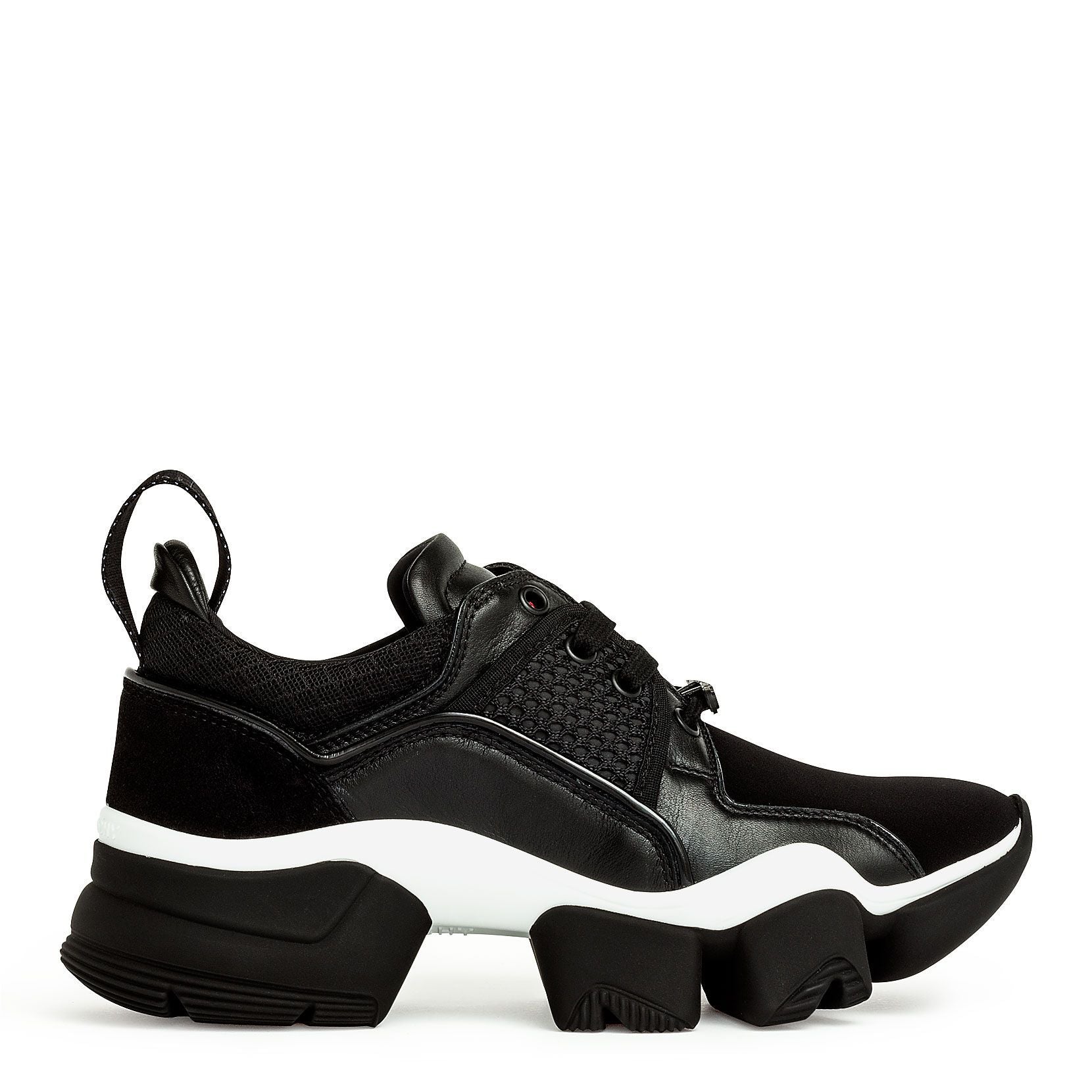 Jaw black and white low sneakers