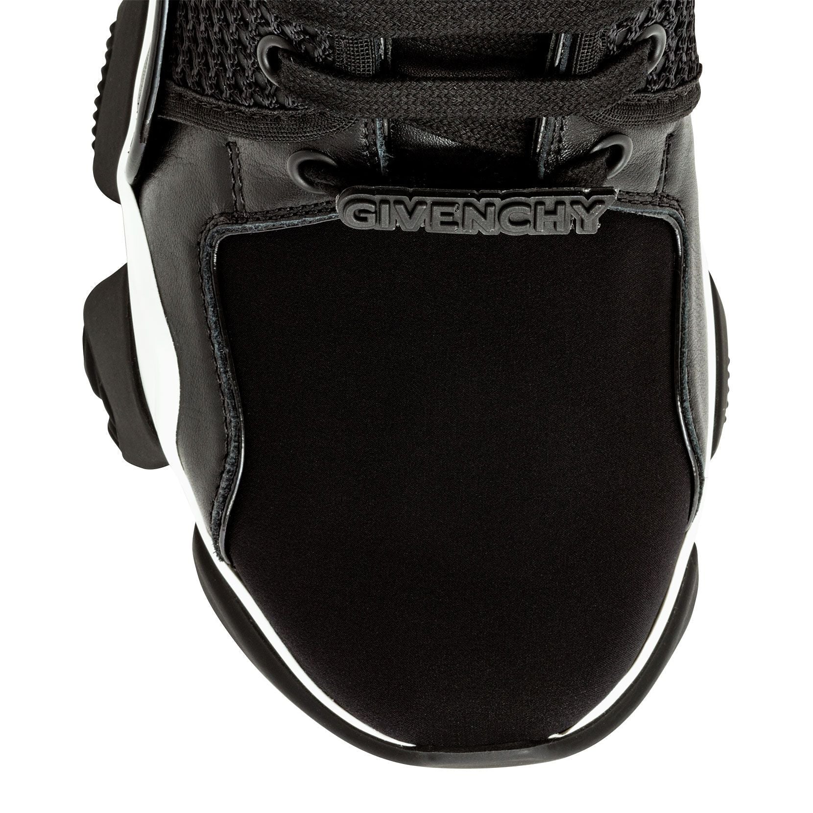 Jaw black and white low sneakers
