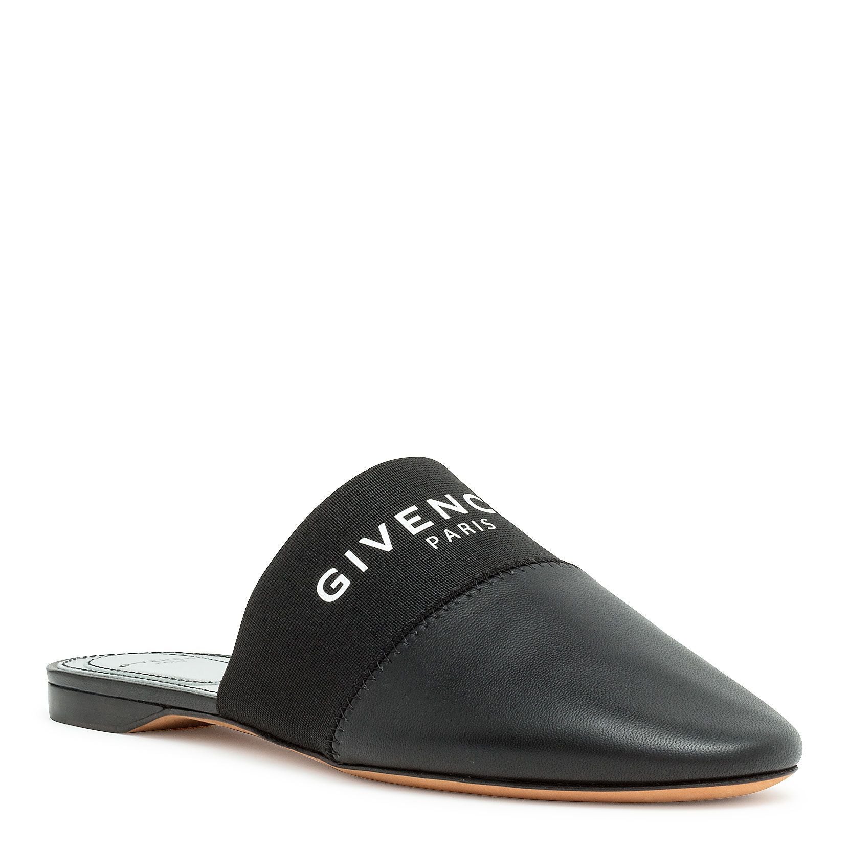 Bedford black flat mules