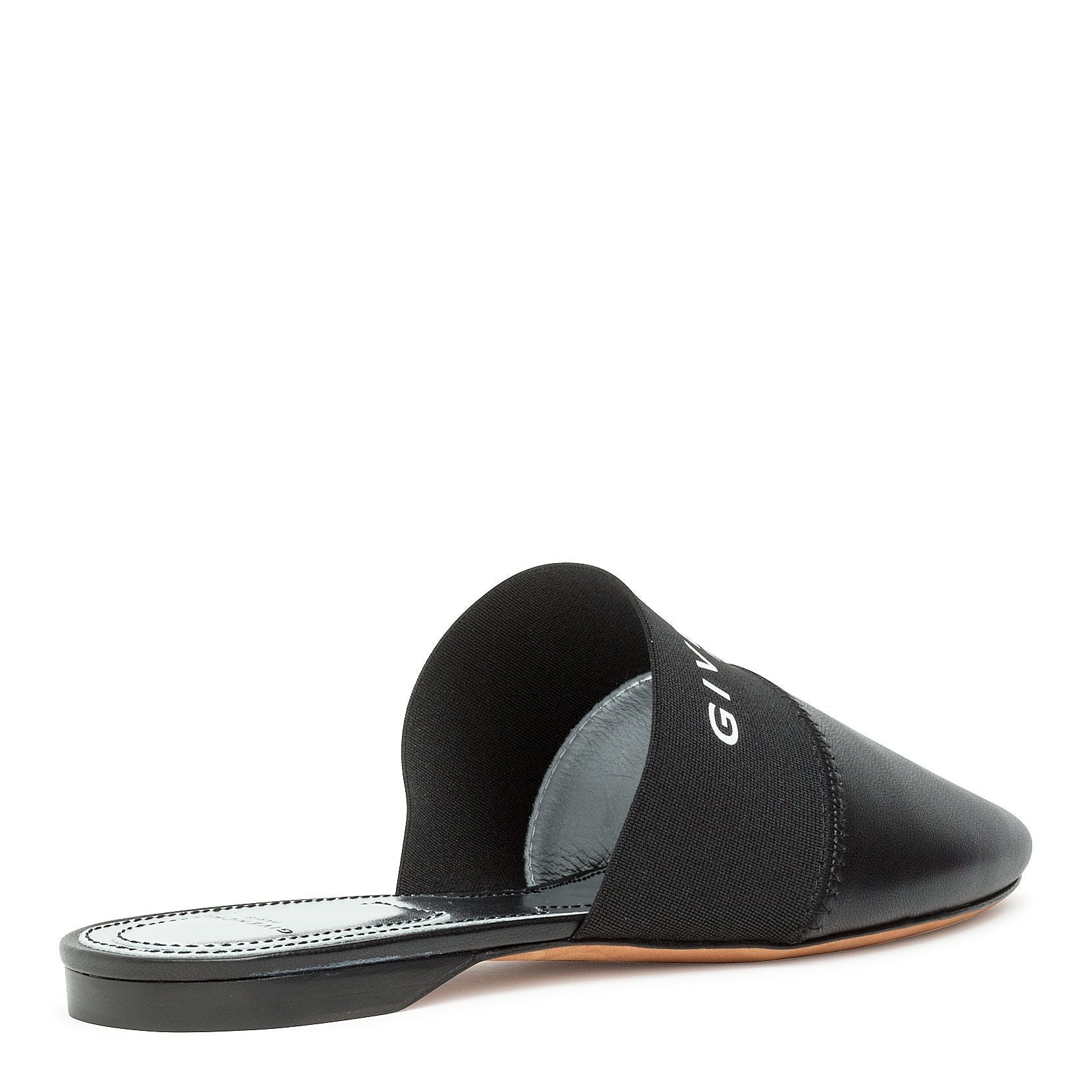 Bedford black flat mules