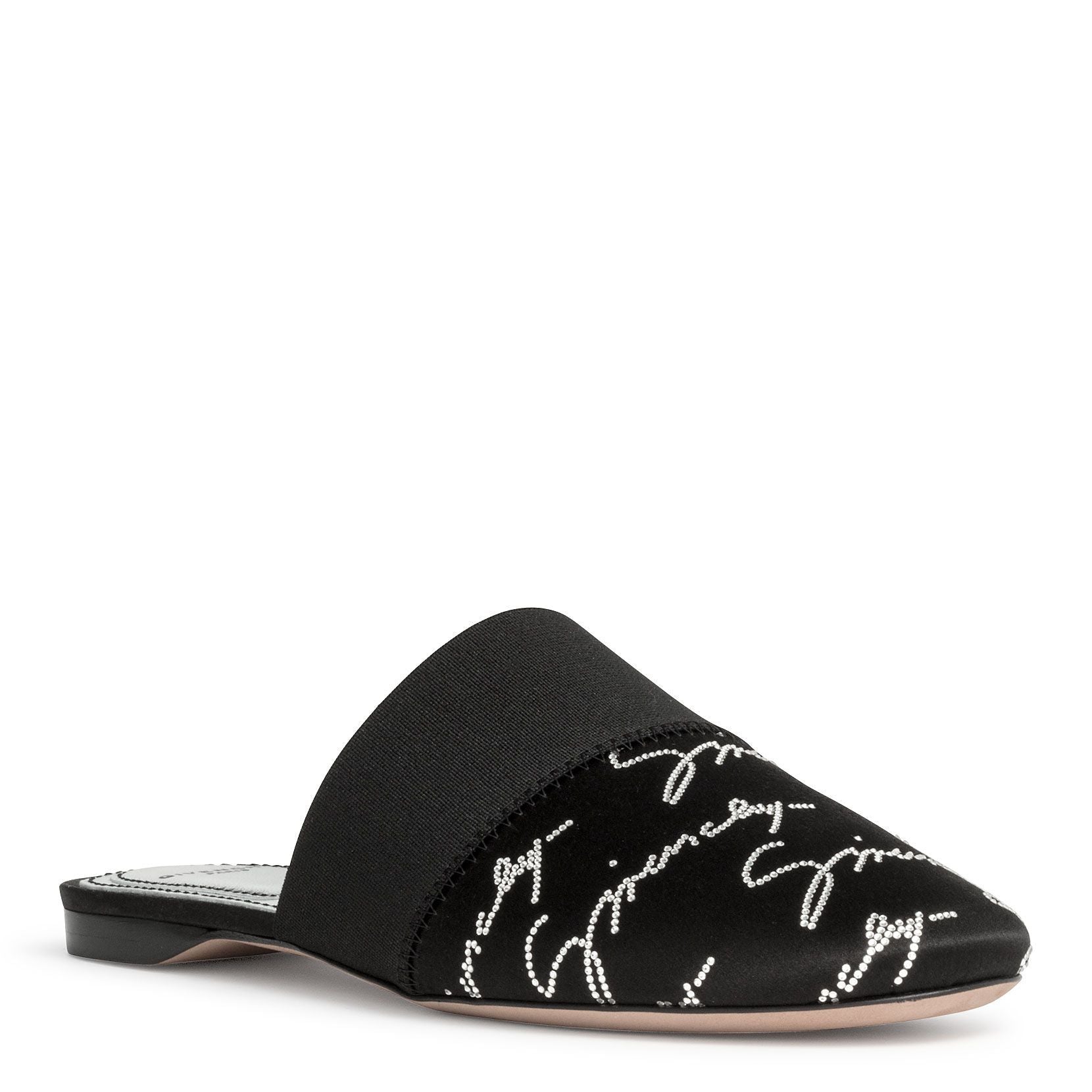 Bedford black flat mules