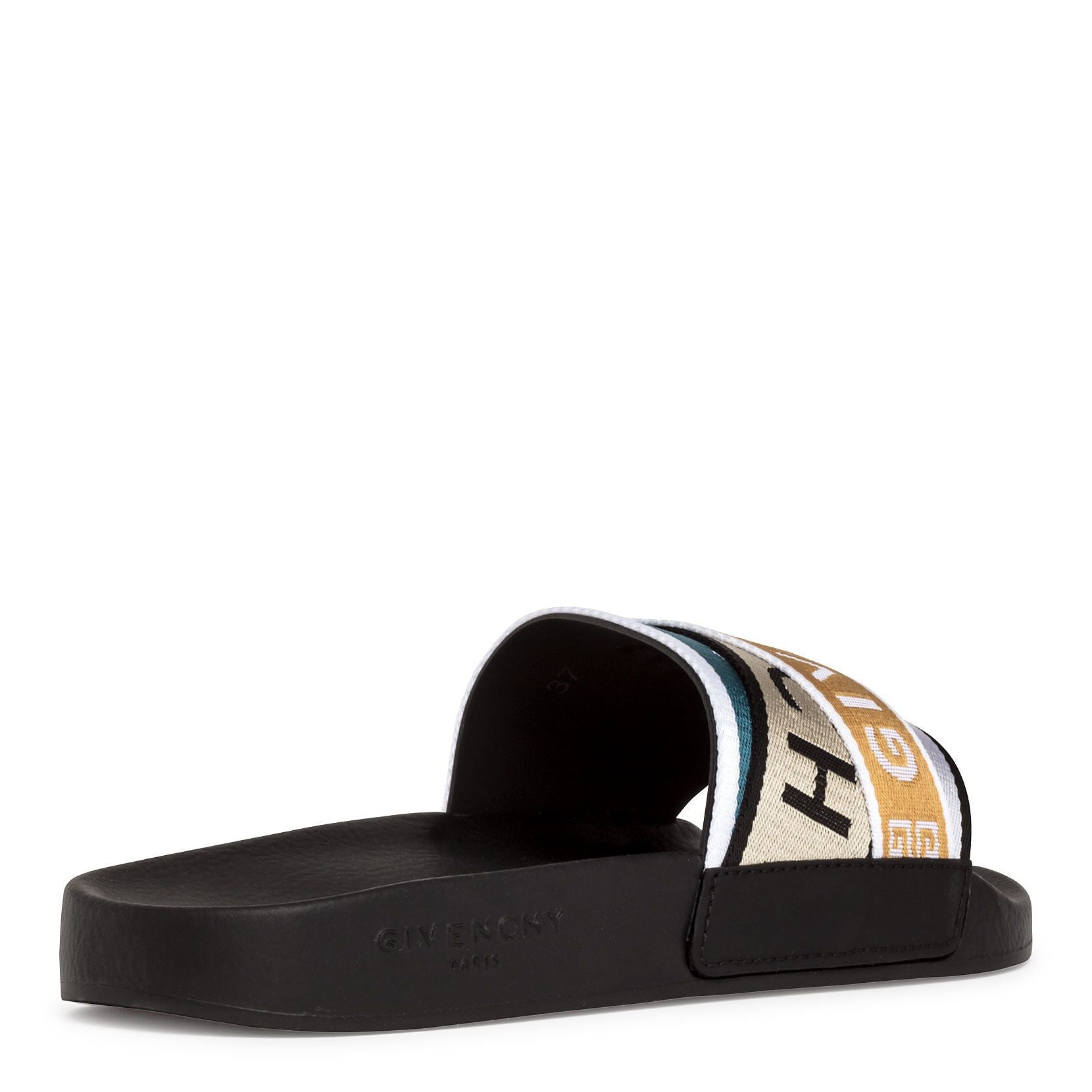 Multicolor grosgrain slides
