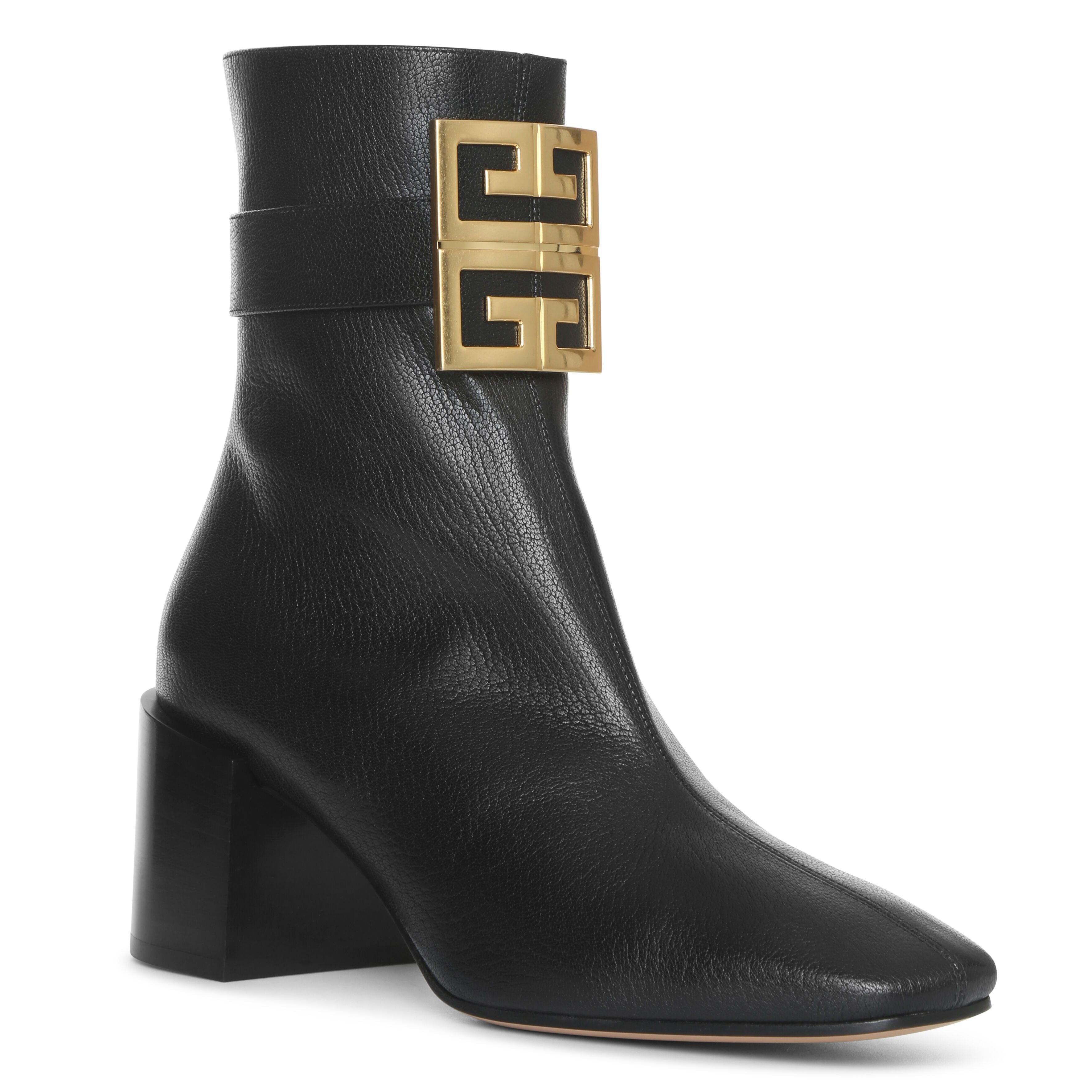 4G leather ankle boots