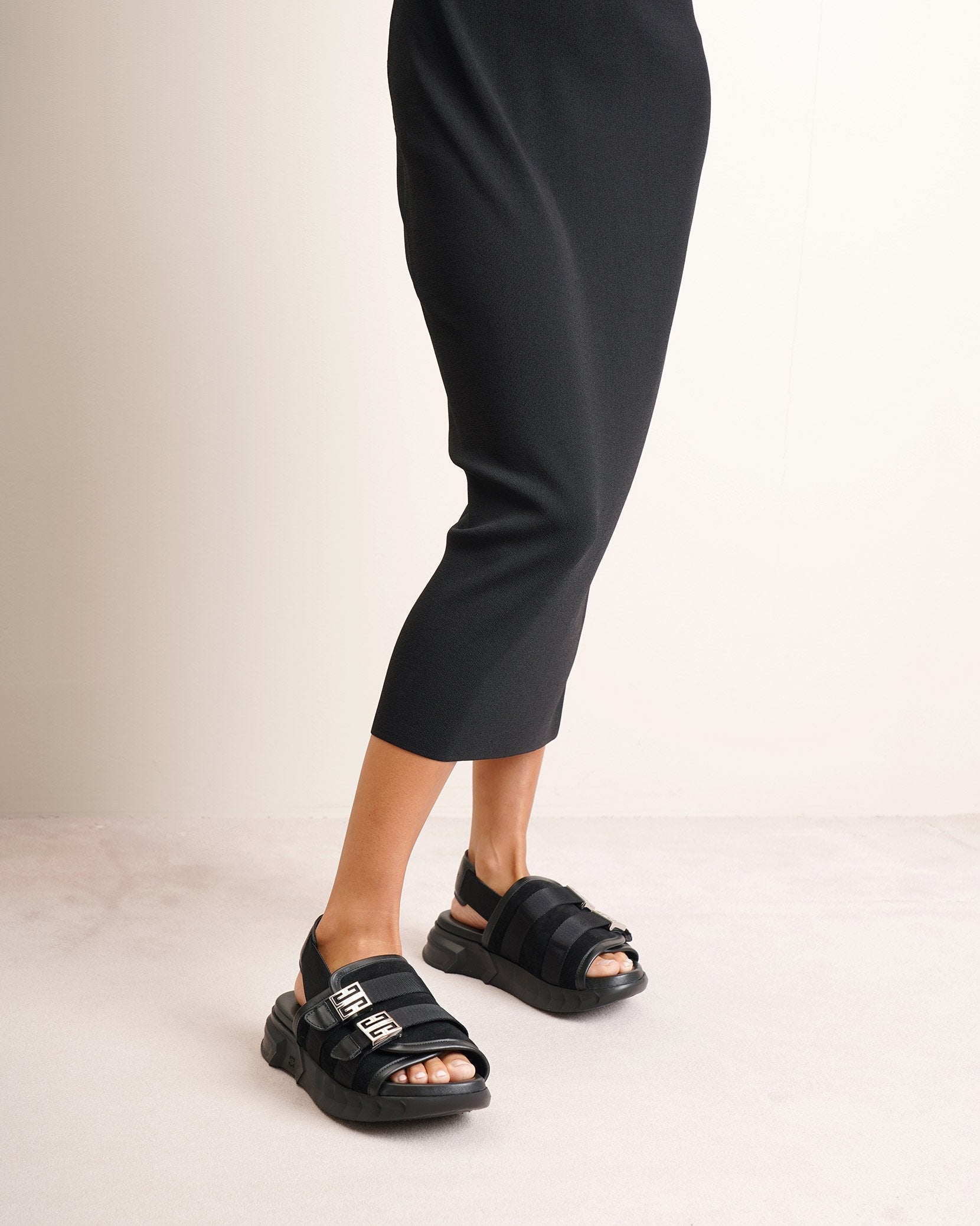Marshmallow sling-back sandals