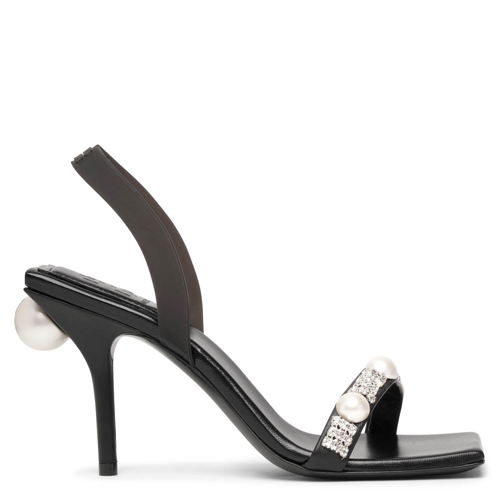 Slingback sandal 90 black sandals