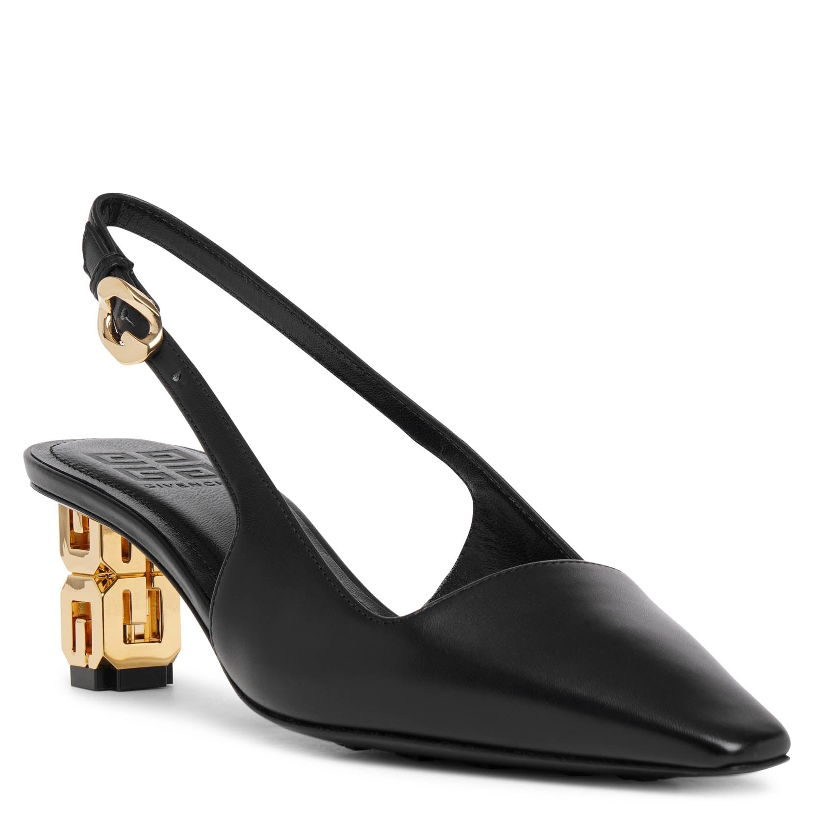 G Cube 50 black slingback pumps