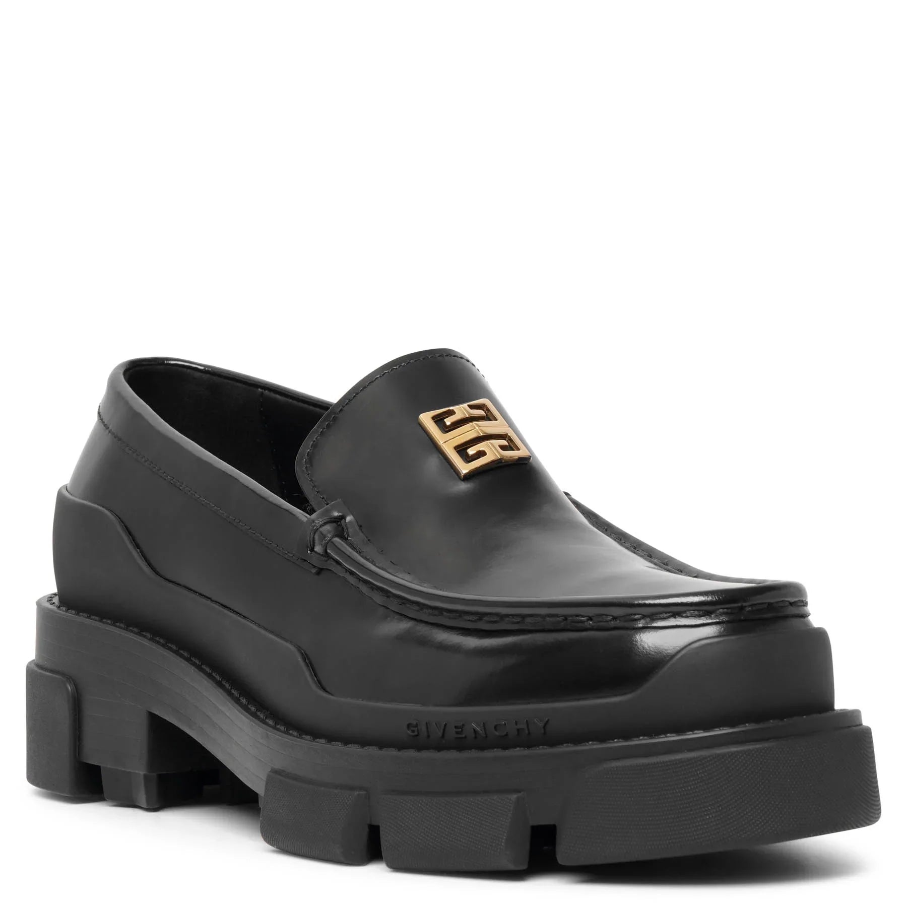 Terra black leather loafer