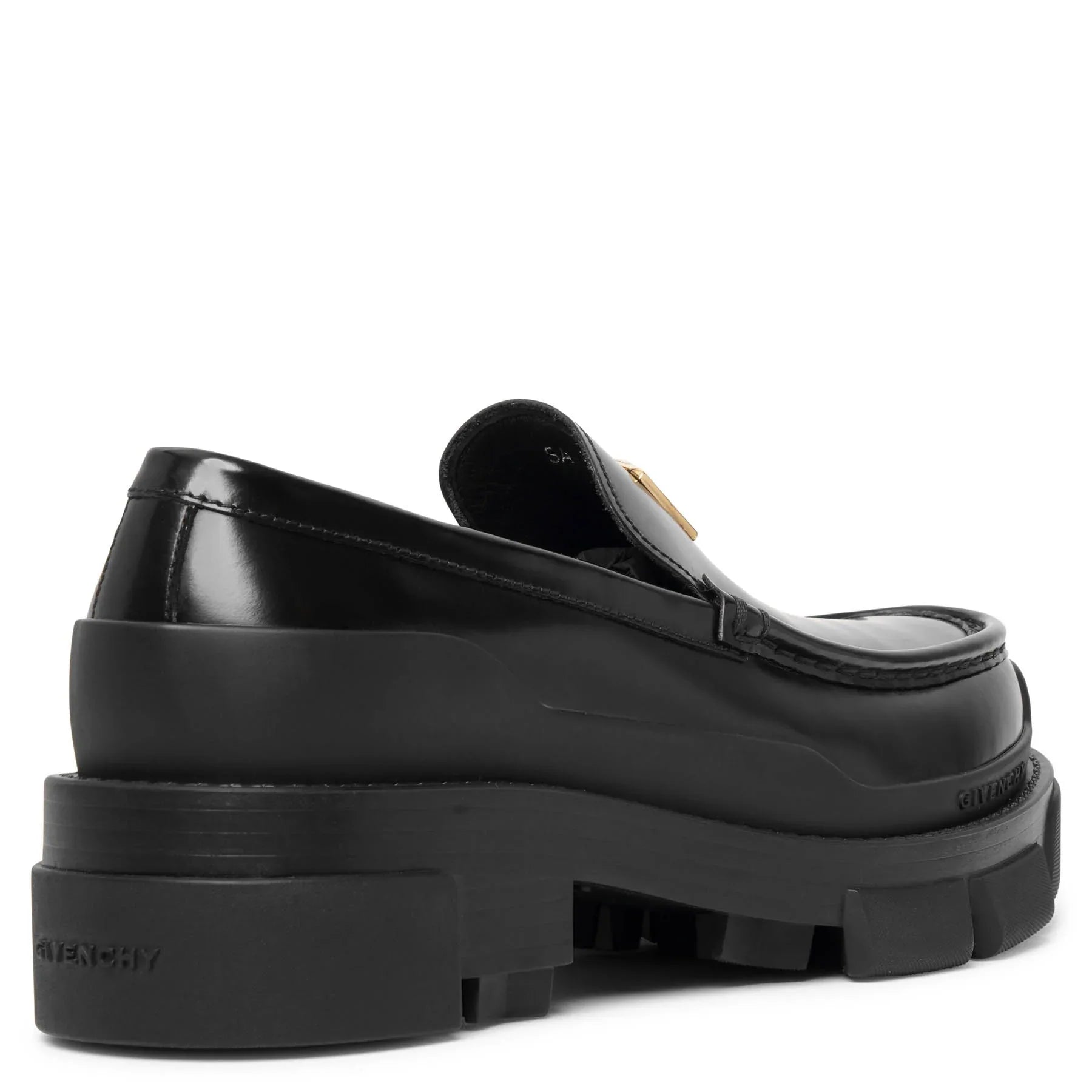 Terra black leather loafer