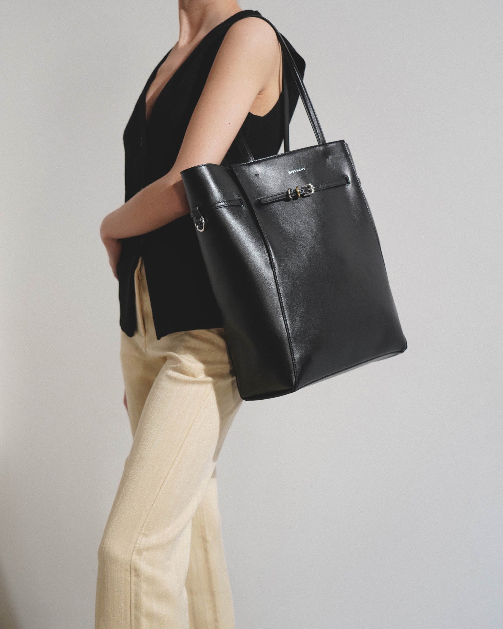 Voyou N/S black tote bag