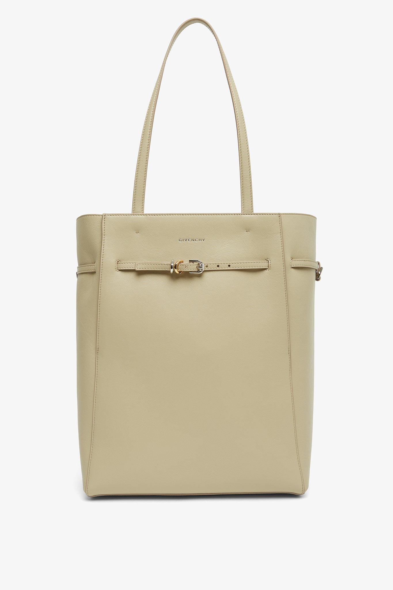 Voyou north-south medium beige tote bag