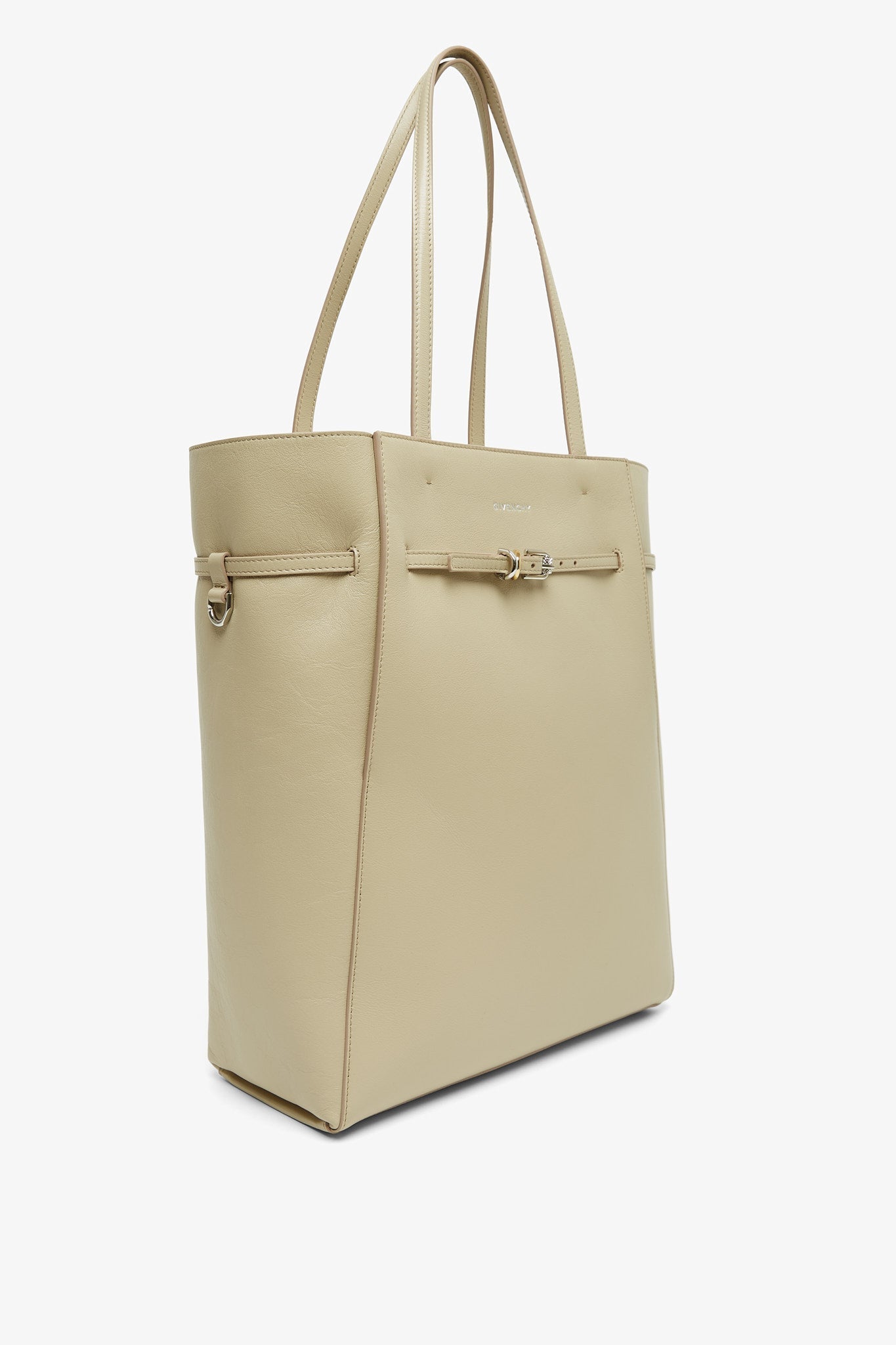 Voyou north-south medium beige tote bag