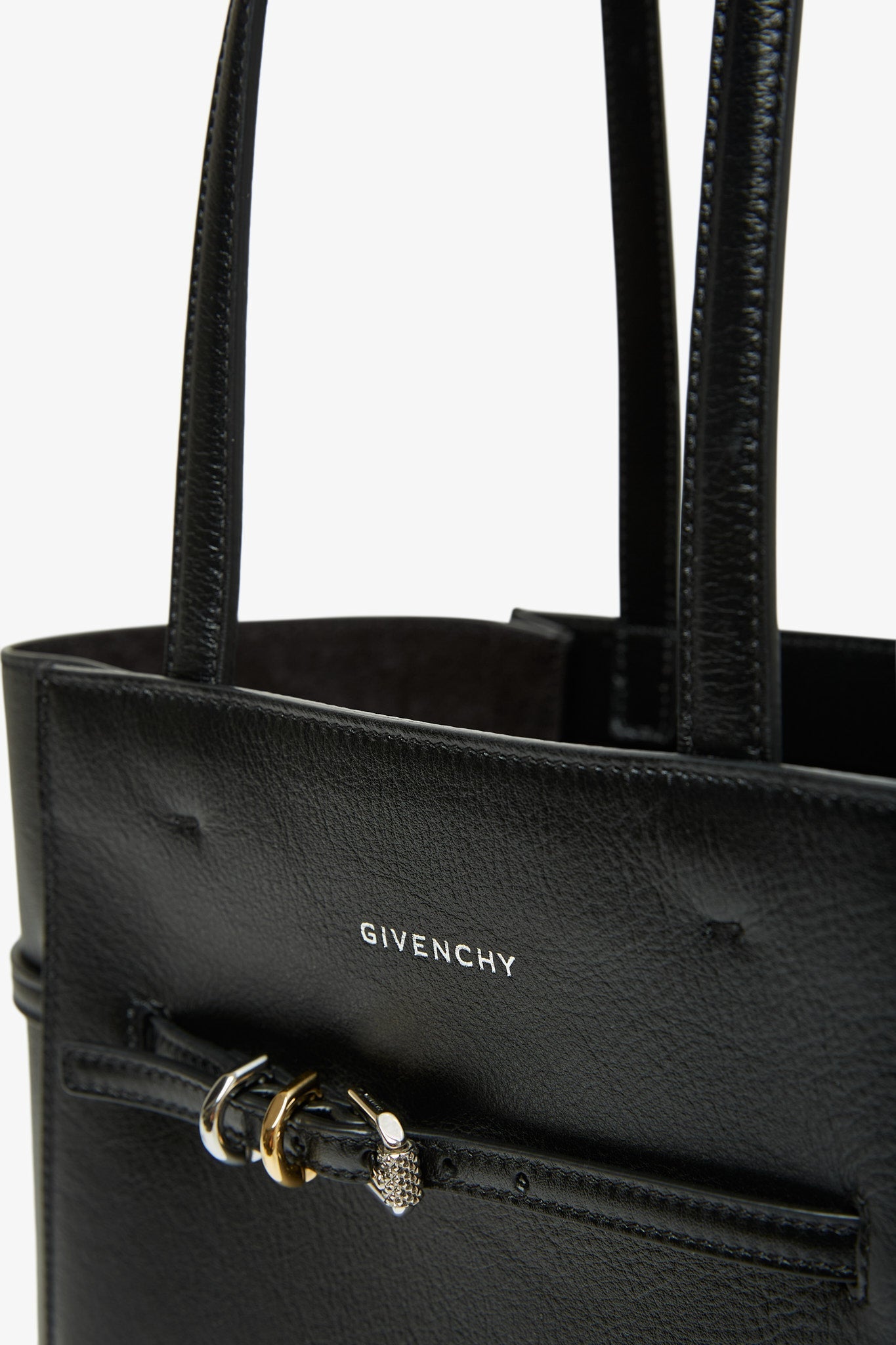 Voyou north-south medium black tote bag