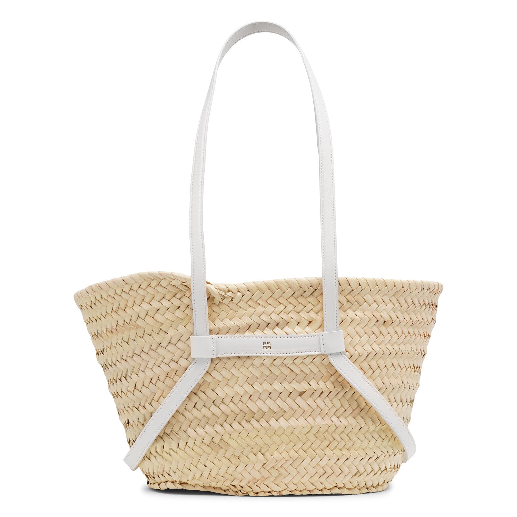 Plage Voyou raffia small white bag