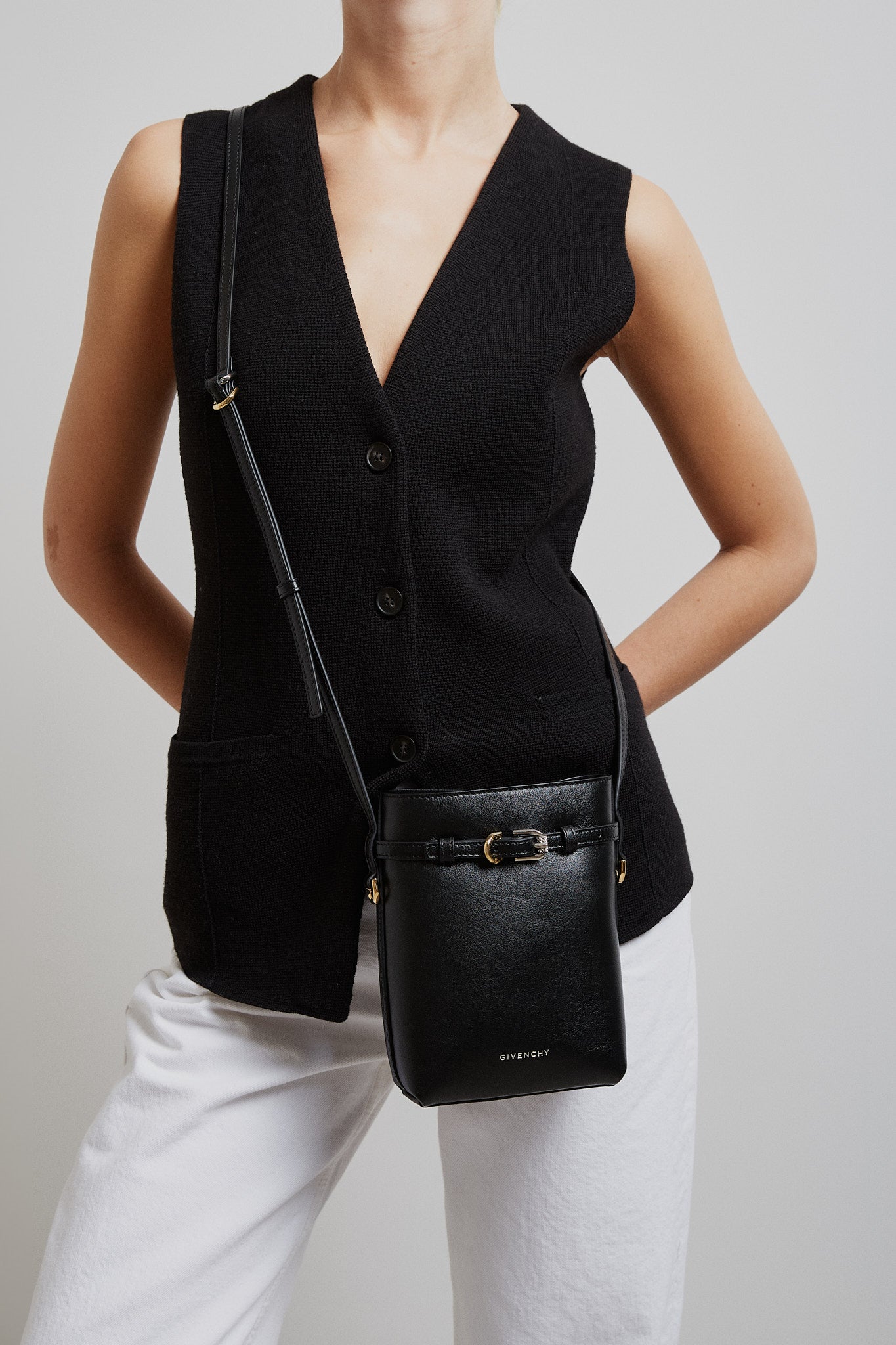 Voyou black crossbody bag
