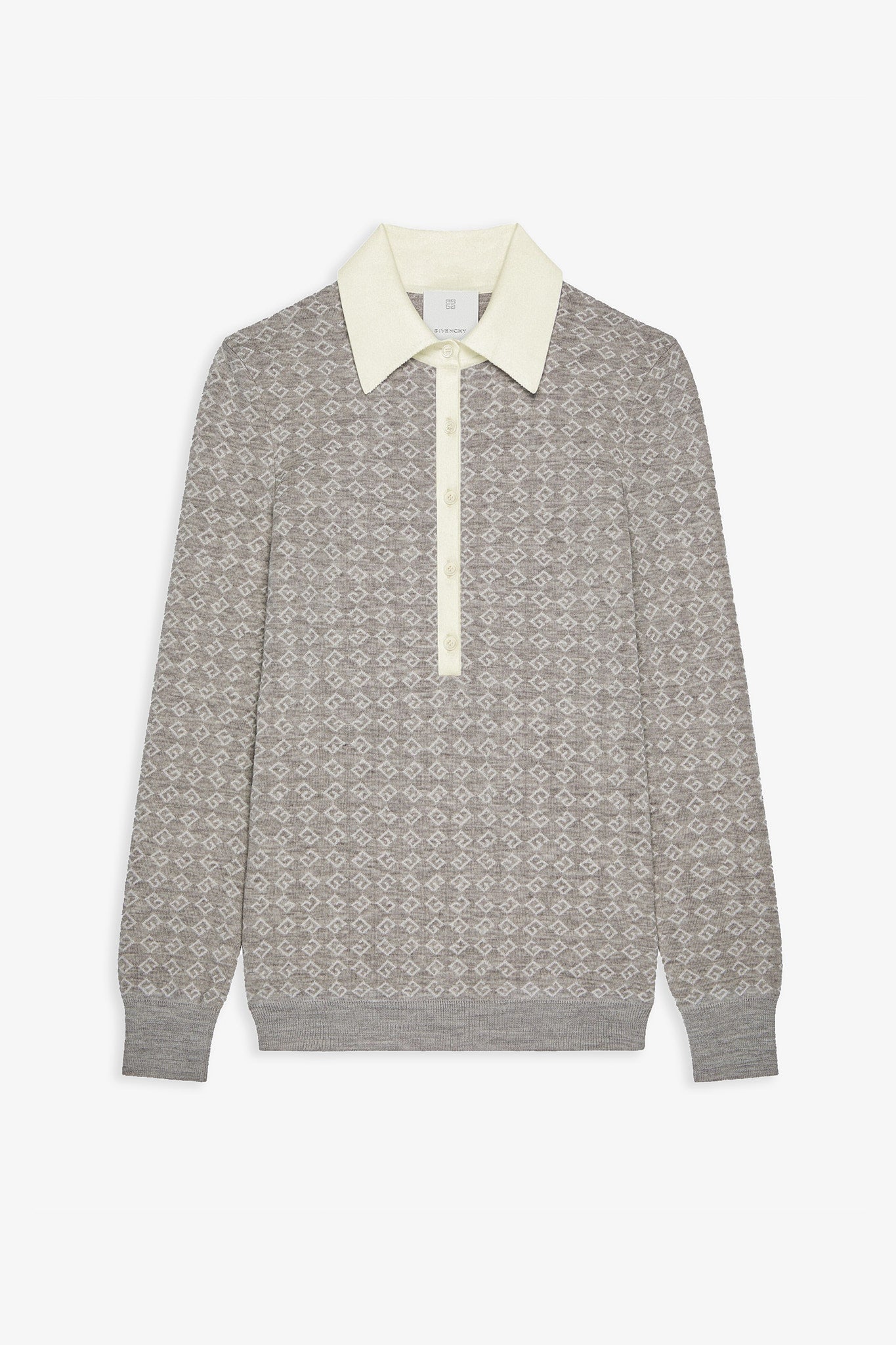 Monogram polo sweater