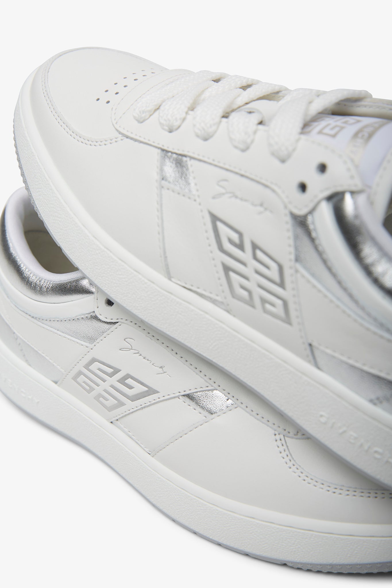 G Move leather sneakers