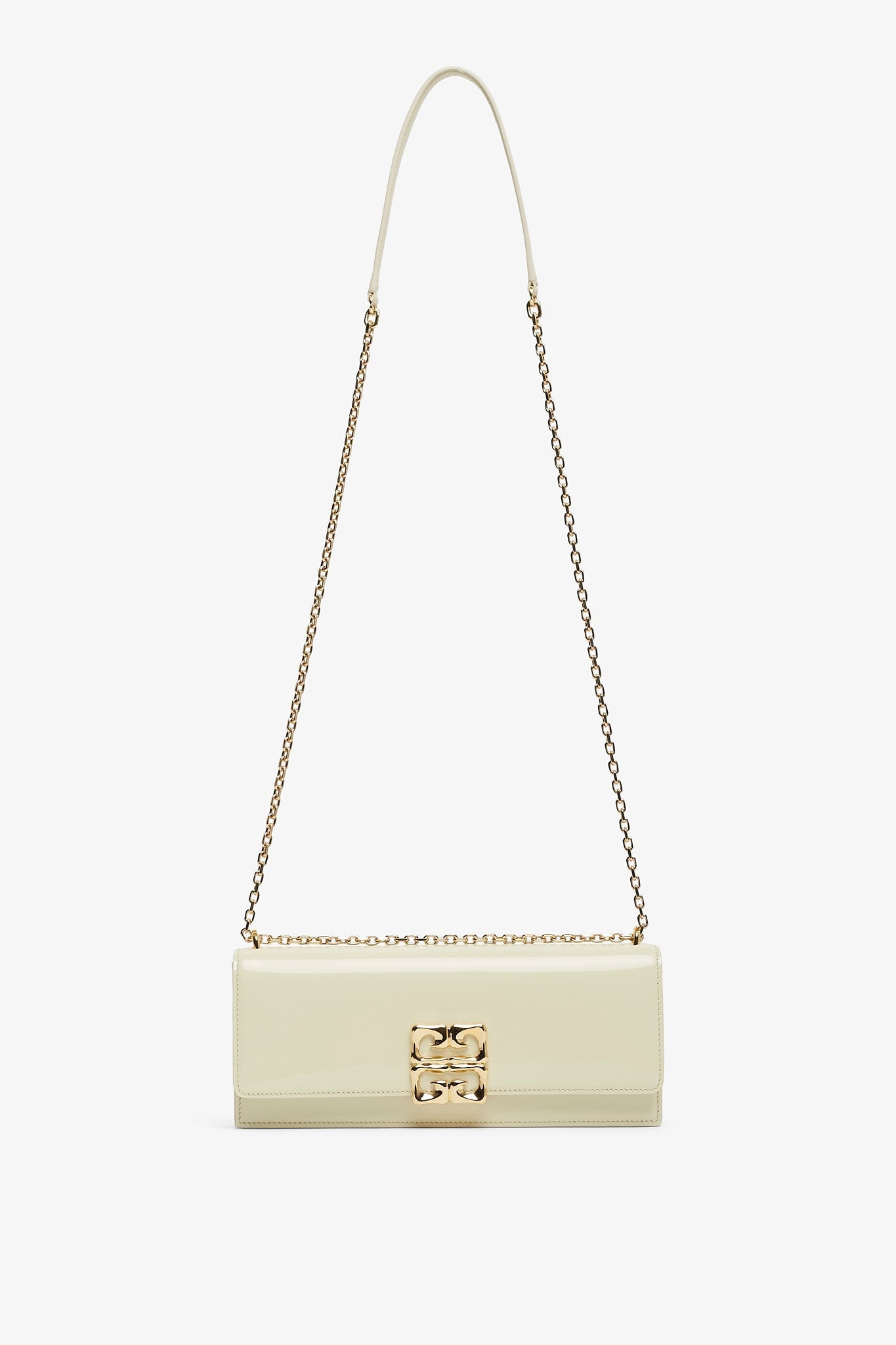 4G small chain cream clutch