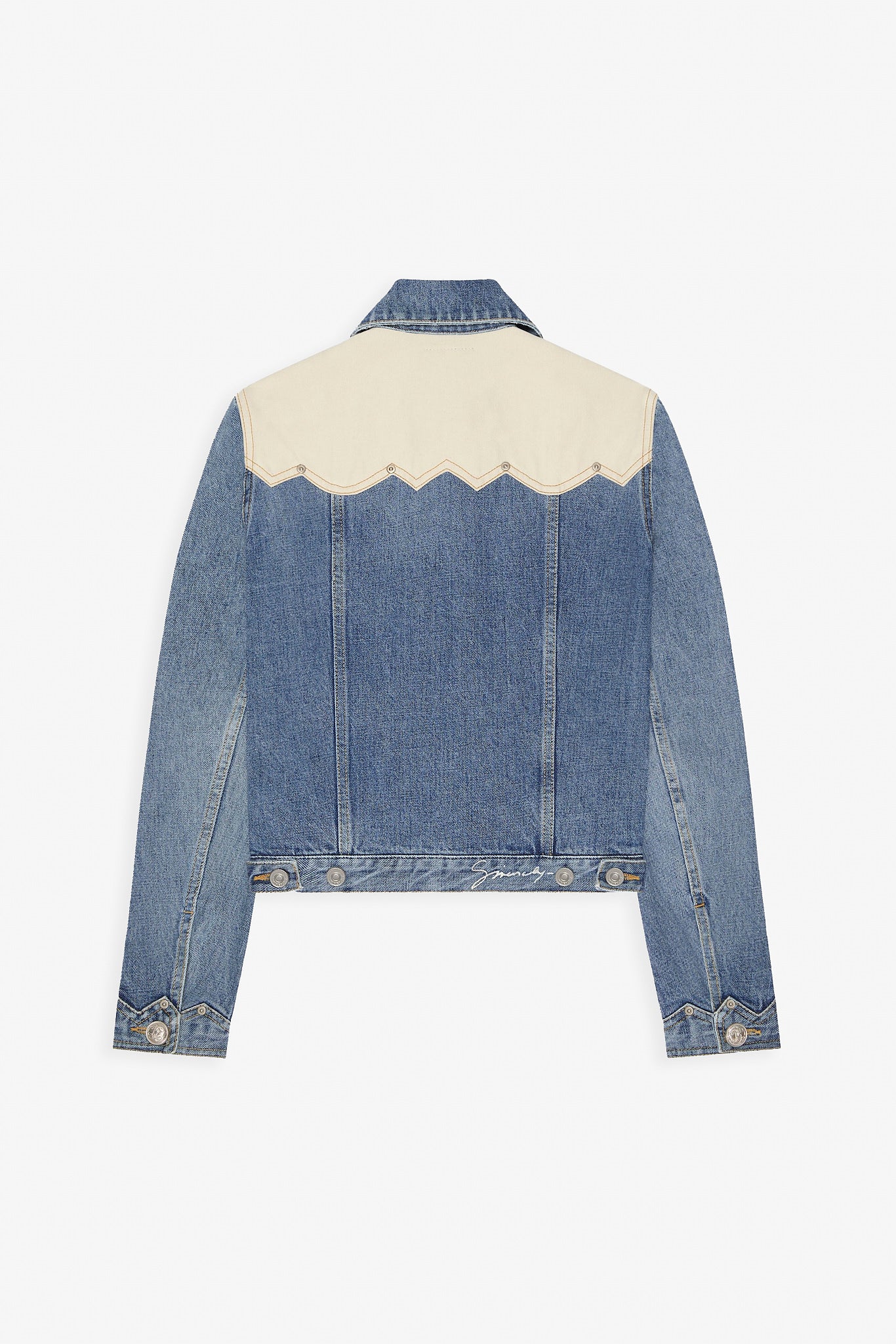 Back details denim jacket
