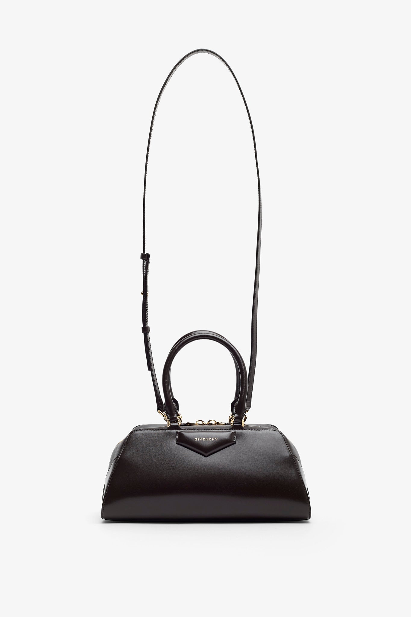 Antigona east west small brown bag