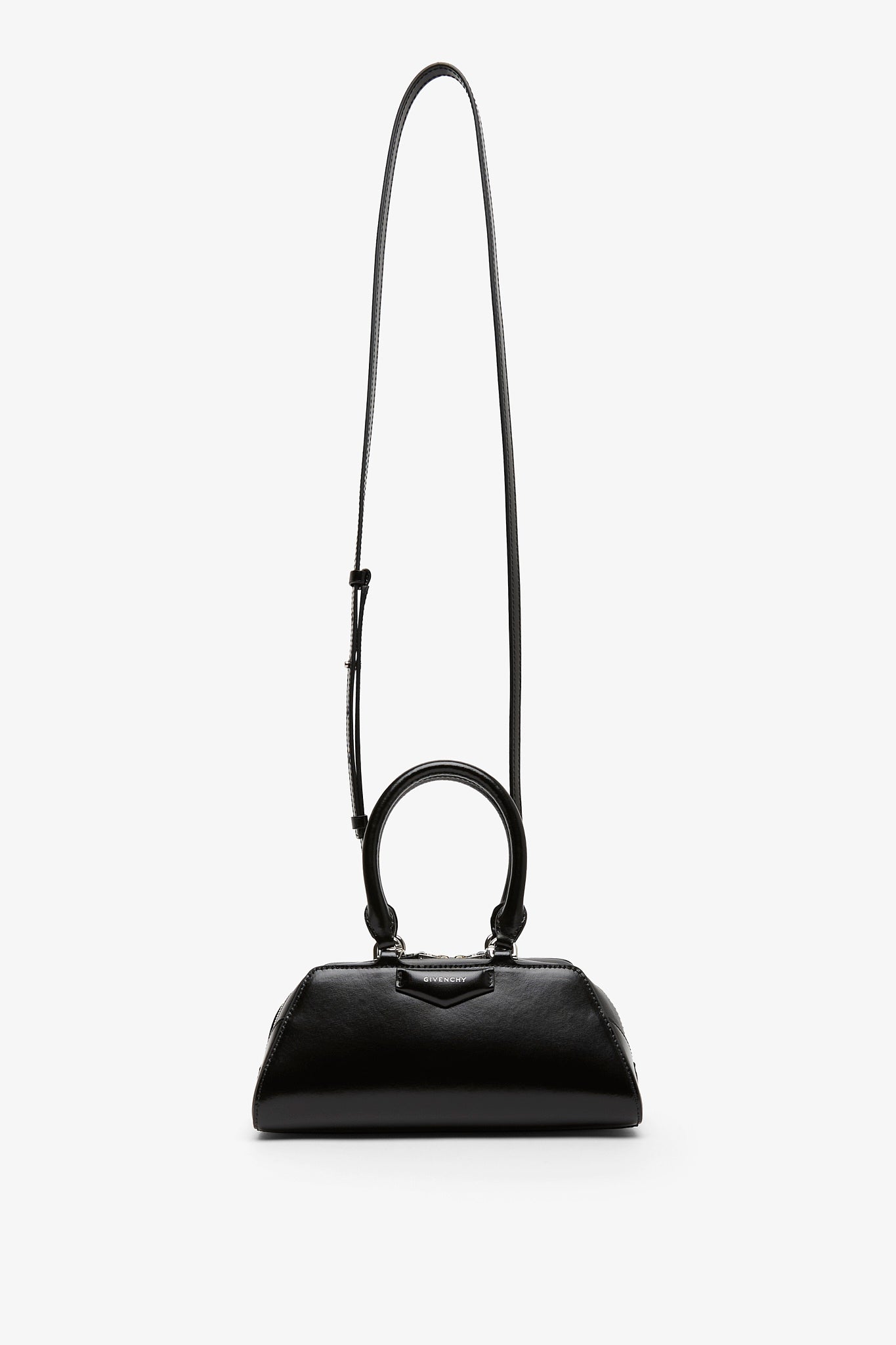 Antigona east west black mini bag