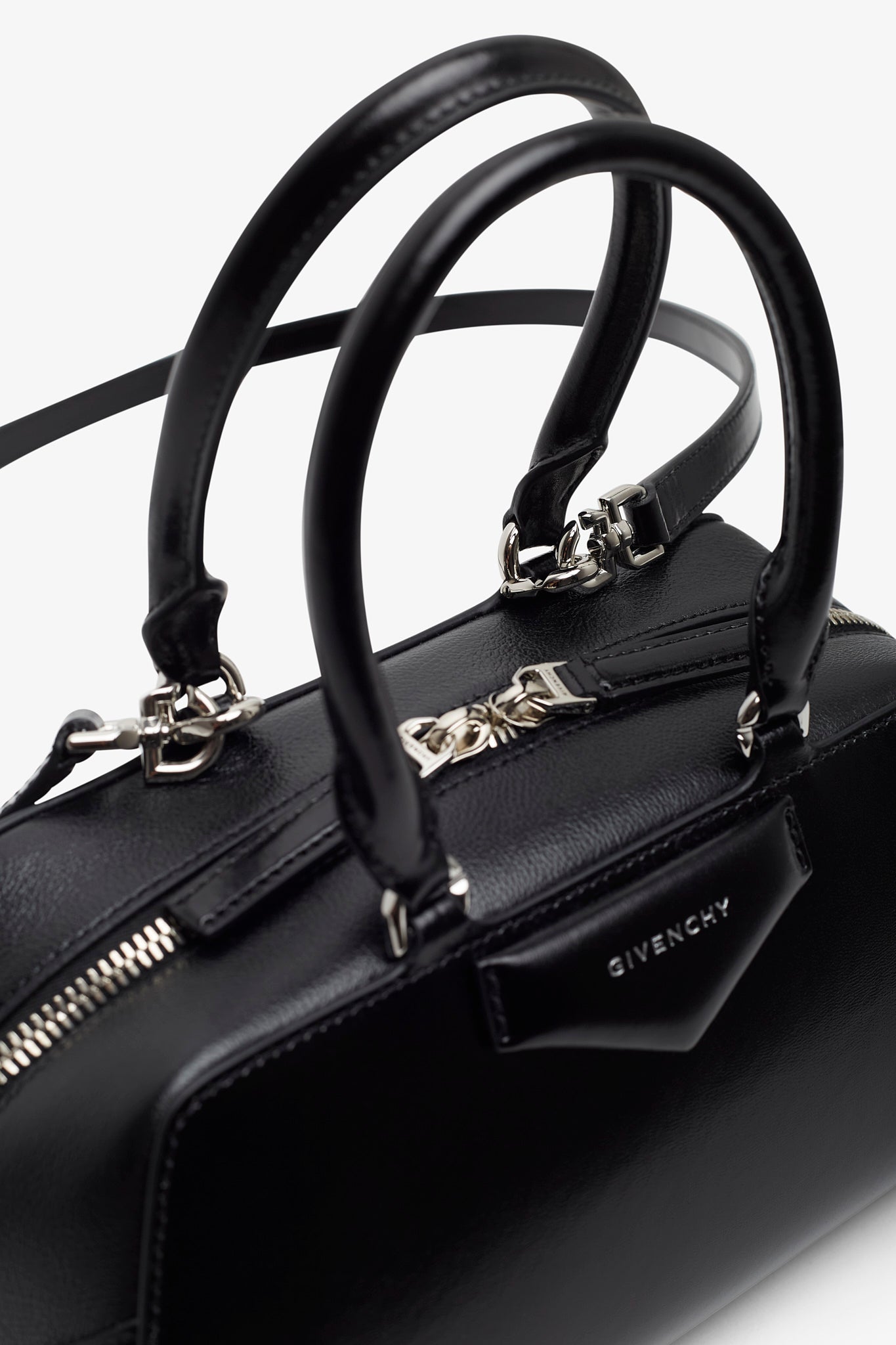 Antigona east west black small bag