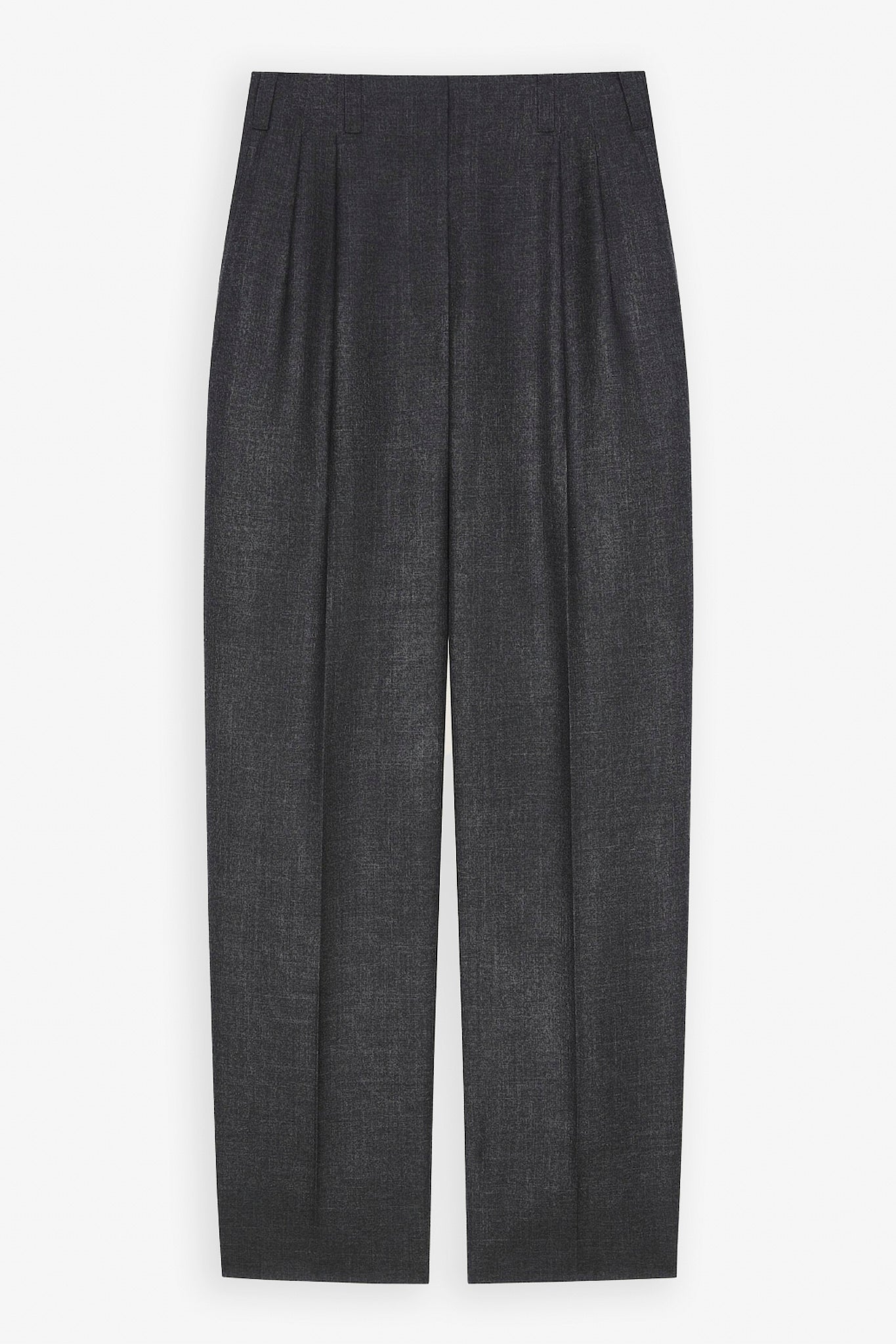 Double pleated grey pants