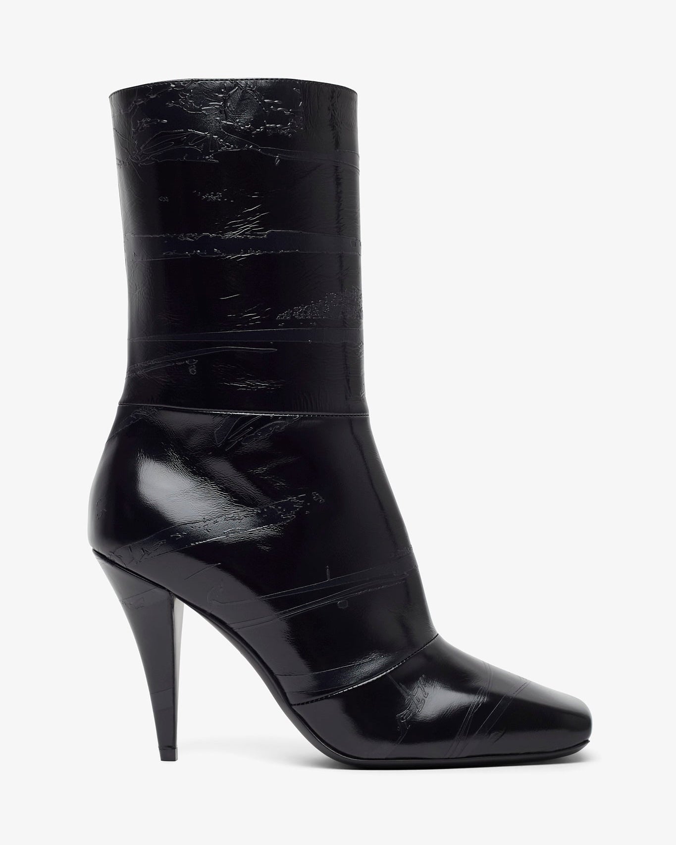 Black 95 zipped ankle boots