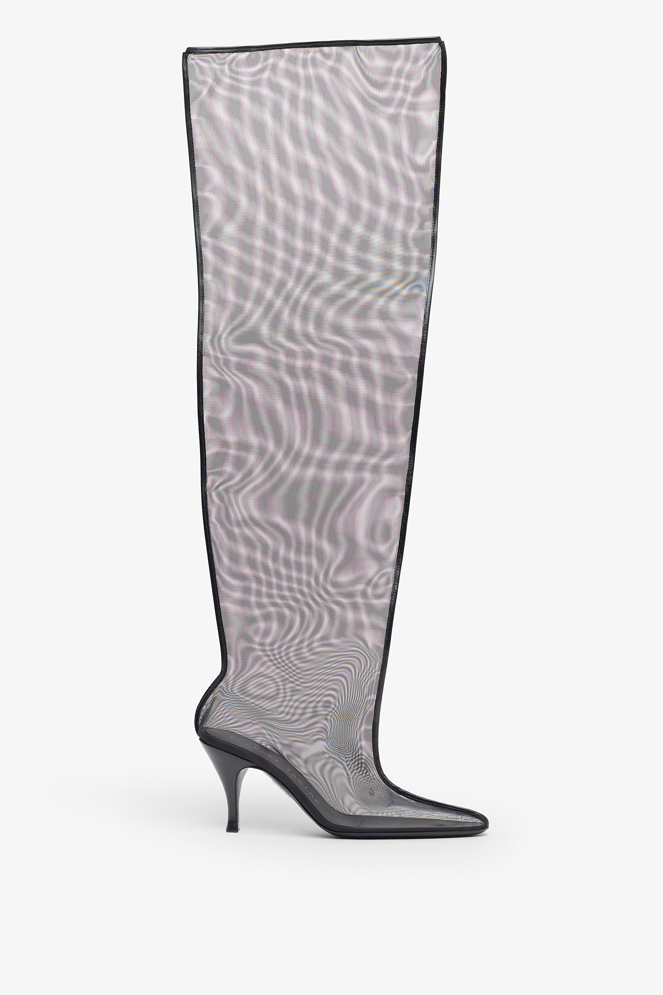 Drawing a Blank 85 black mesh boots