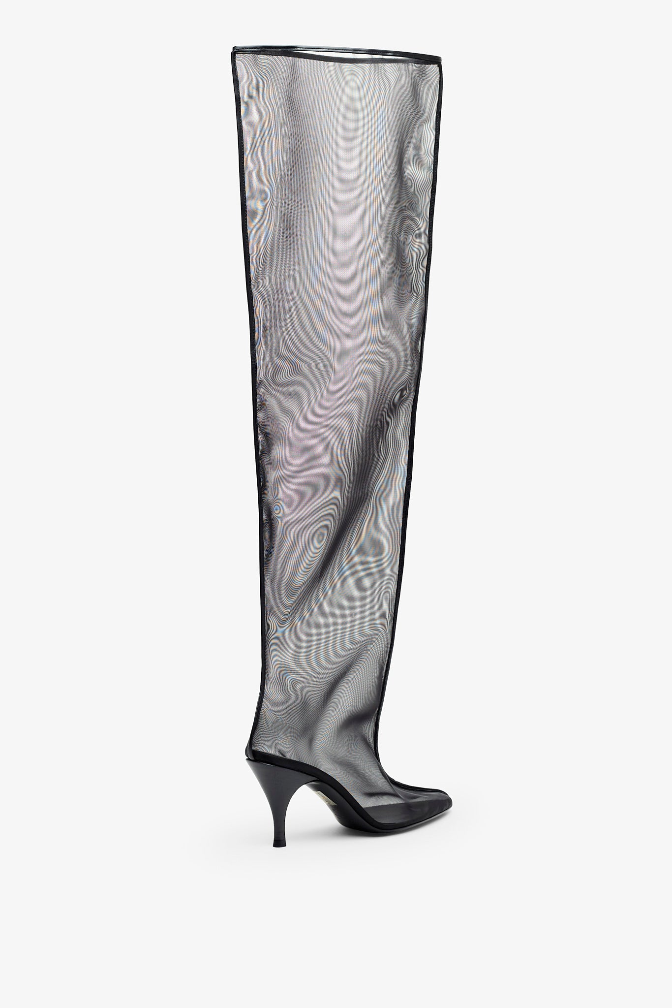 Drawing a Blank 85 black mesh boots