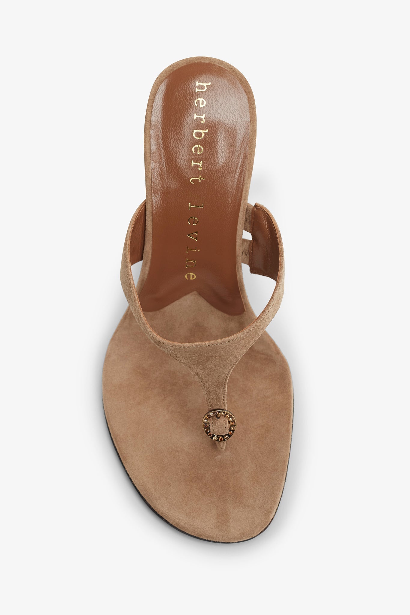 Kiss and Tell 100 brown suede mule sandals