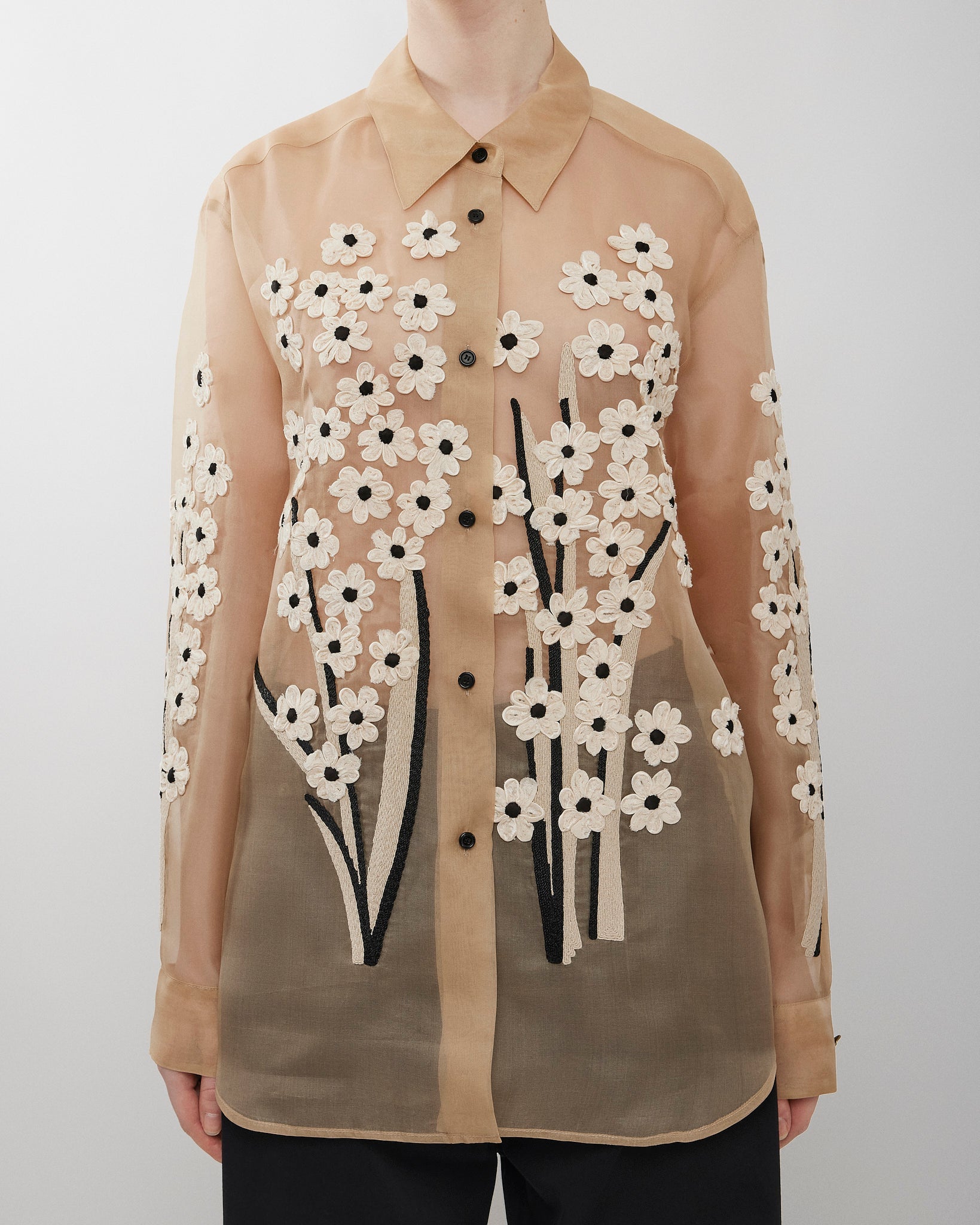 Argo floral satin blouse