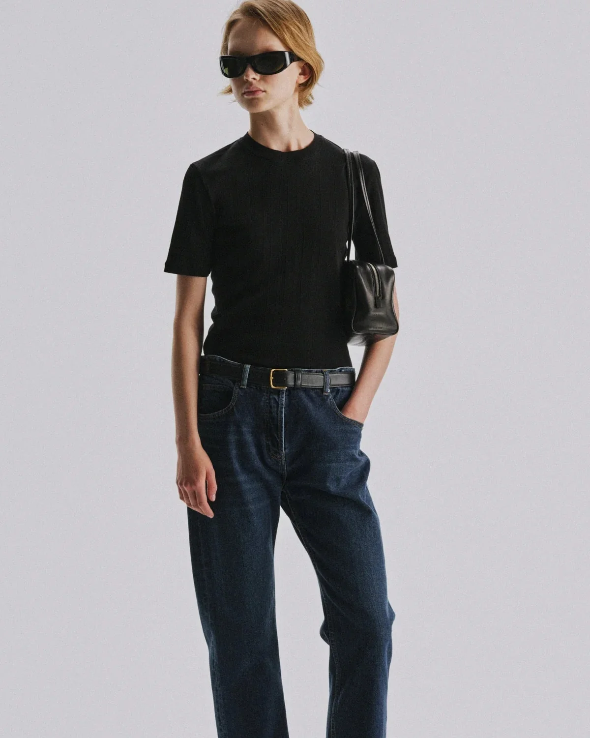 Etina black jersey t-shirt