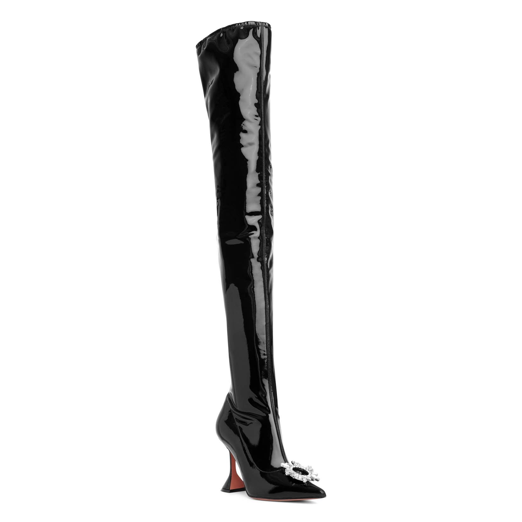 Begum latex over-the-knee boots