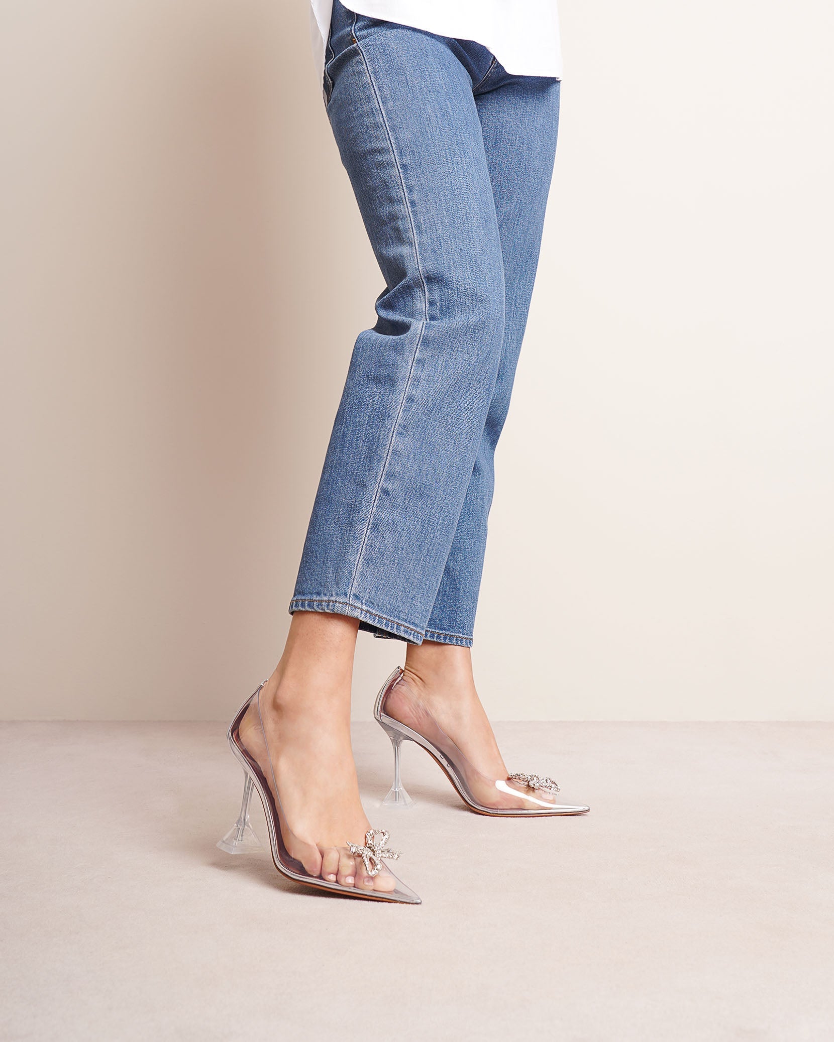 Rosie embellished pvc pumps