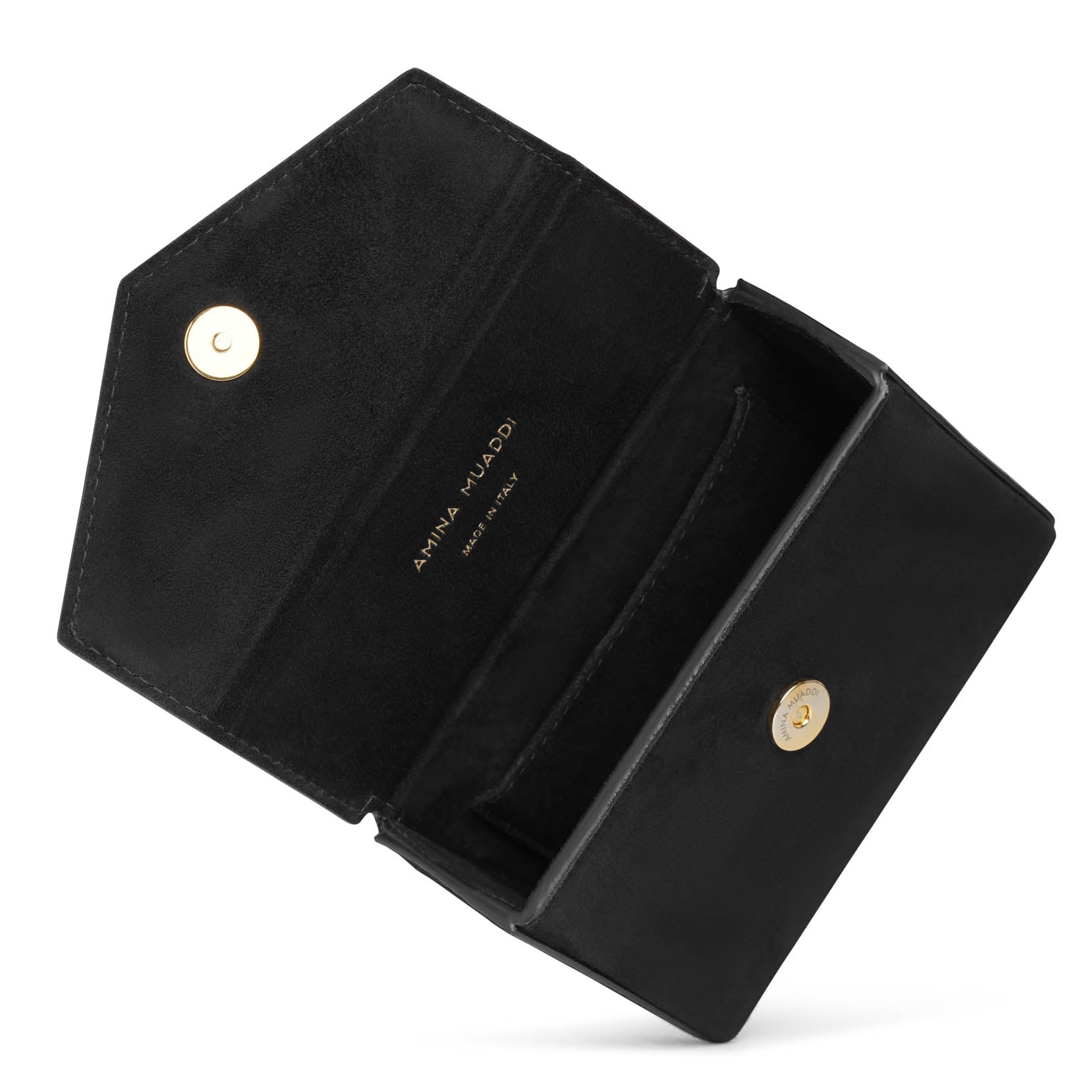 Pernille black suede mini tote