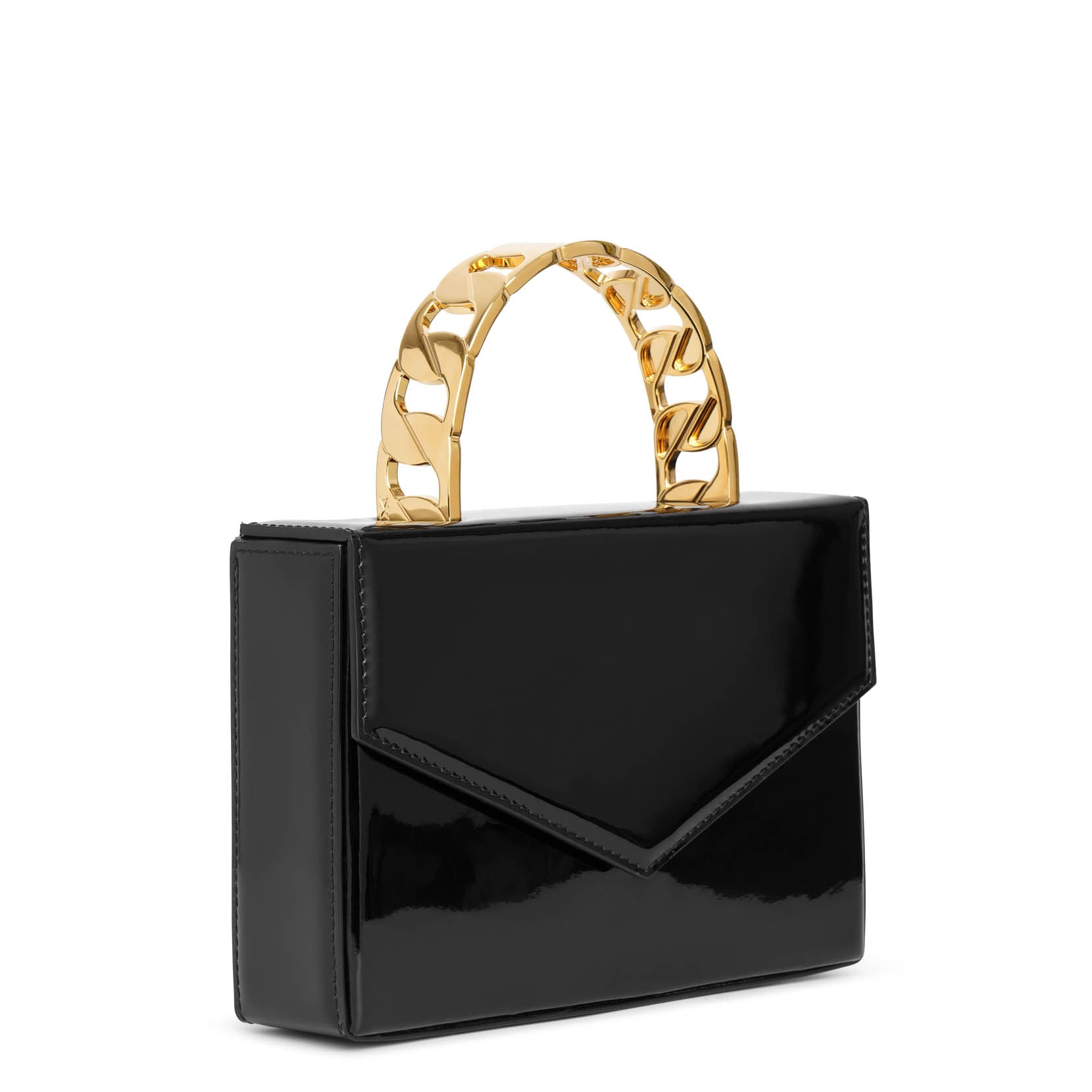Pernille patent leather tote