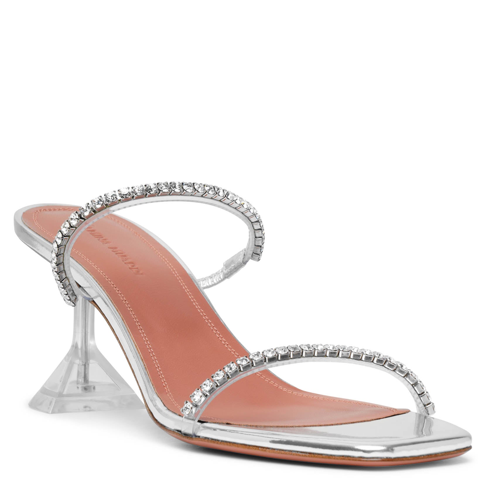 Gilda embellished transparent pvc sandals