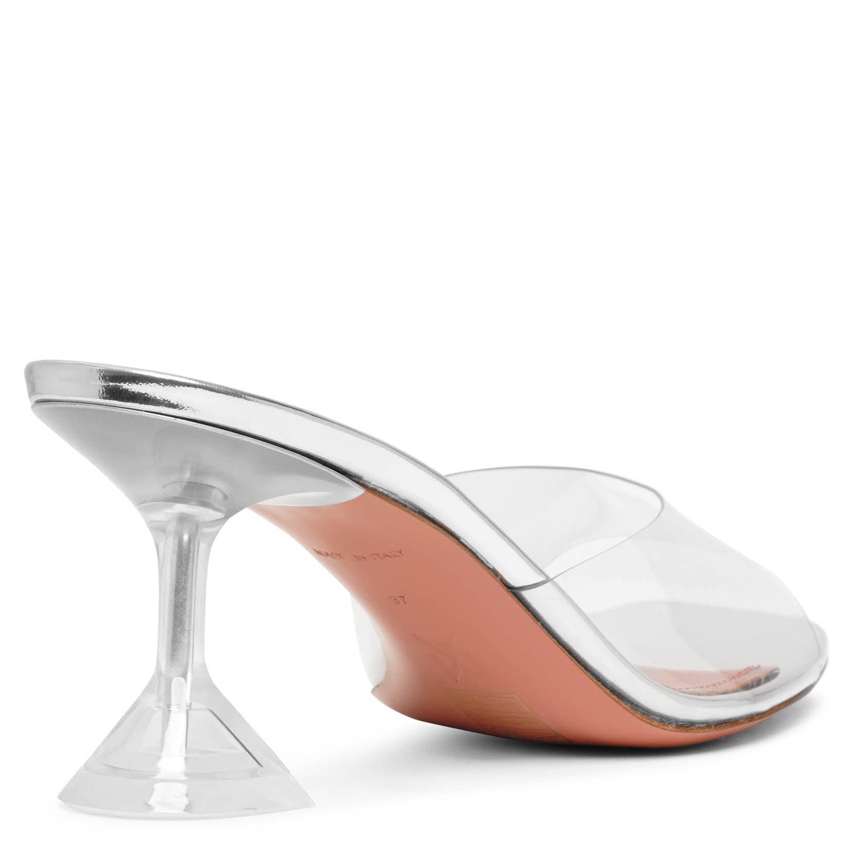 Lupita 70 transparent pvc mules
