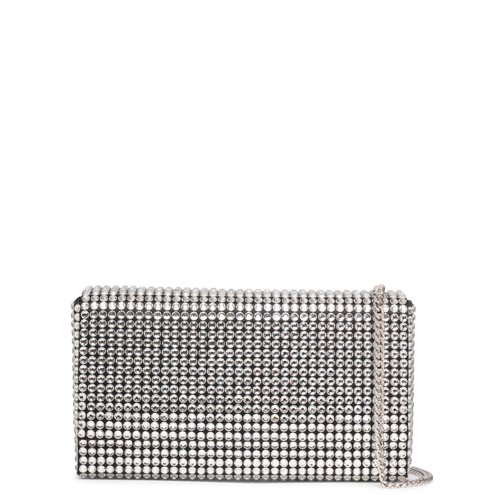Superamini Paloma black crystal clutch