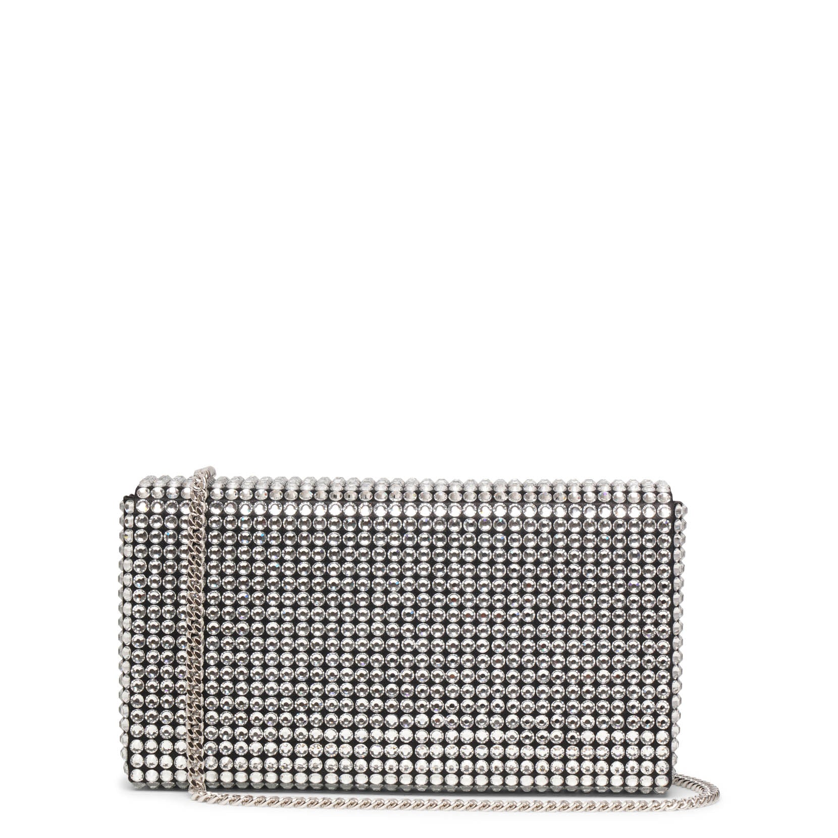 Superamini Paloma black crystal clutch