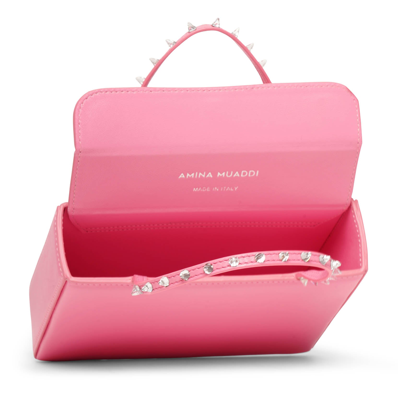 Julia pink leather tote bag