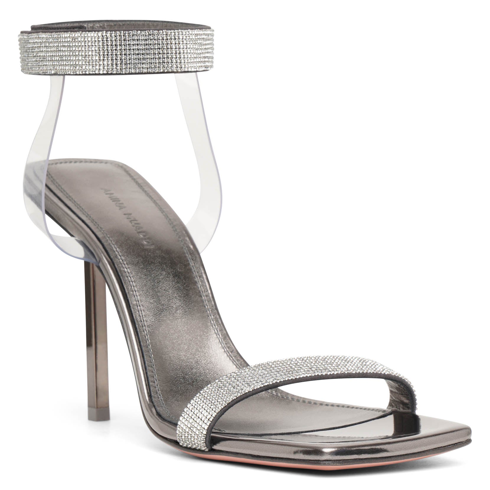 Rih 95 black crystal sandals