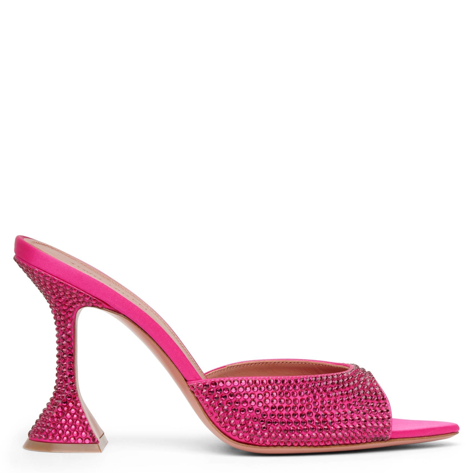 Caroline 95 pink crystal mules
