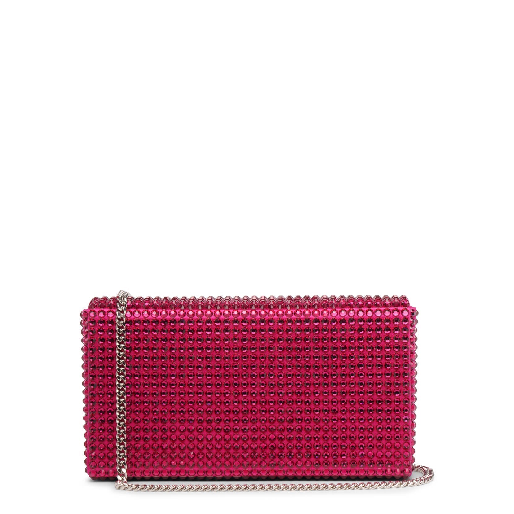 Superamini Paloma pink crystal clutch