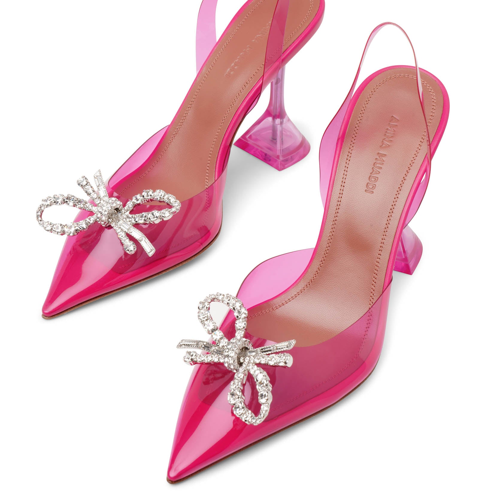 Rosie sling 95 pink pvc pumps