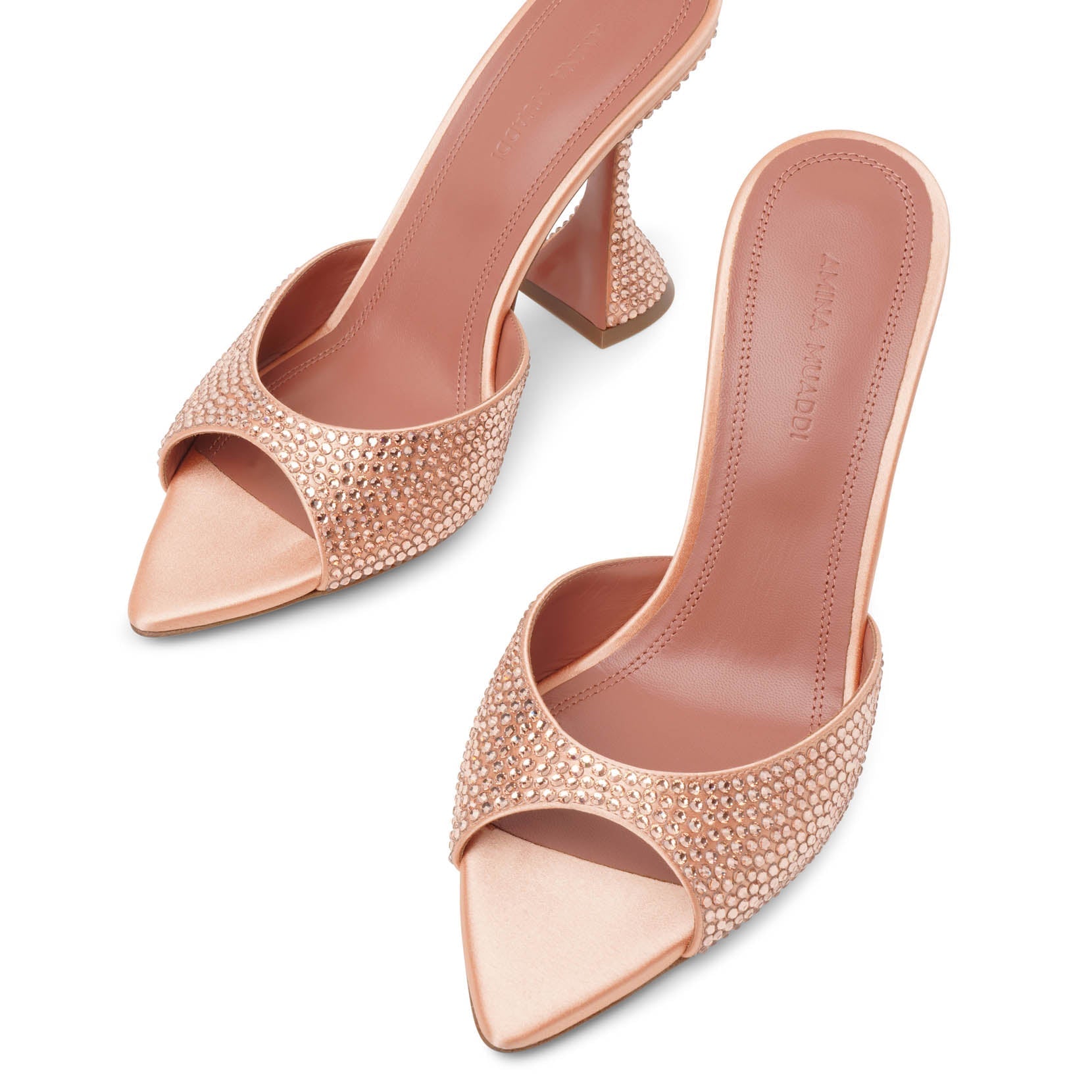 Caroline 95 peach crystal mules