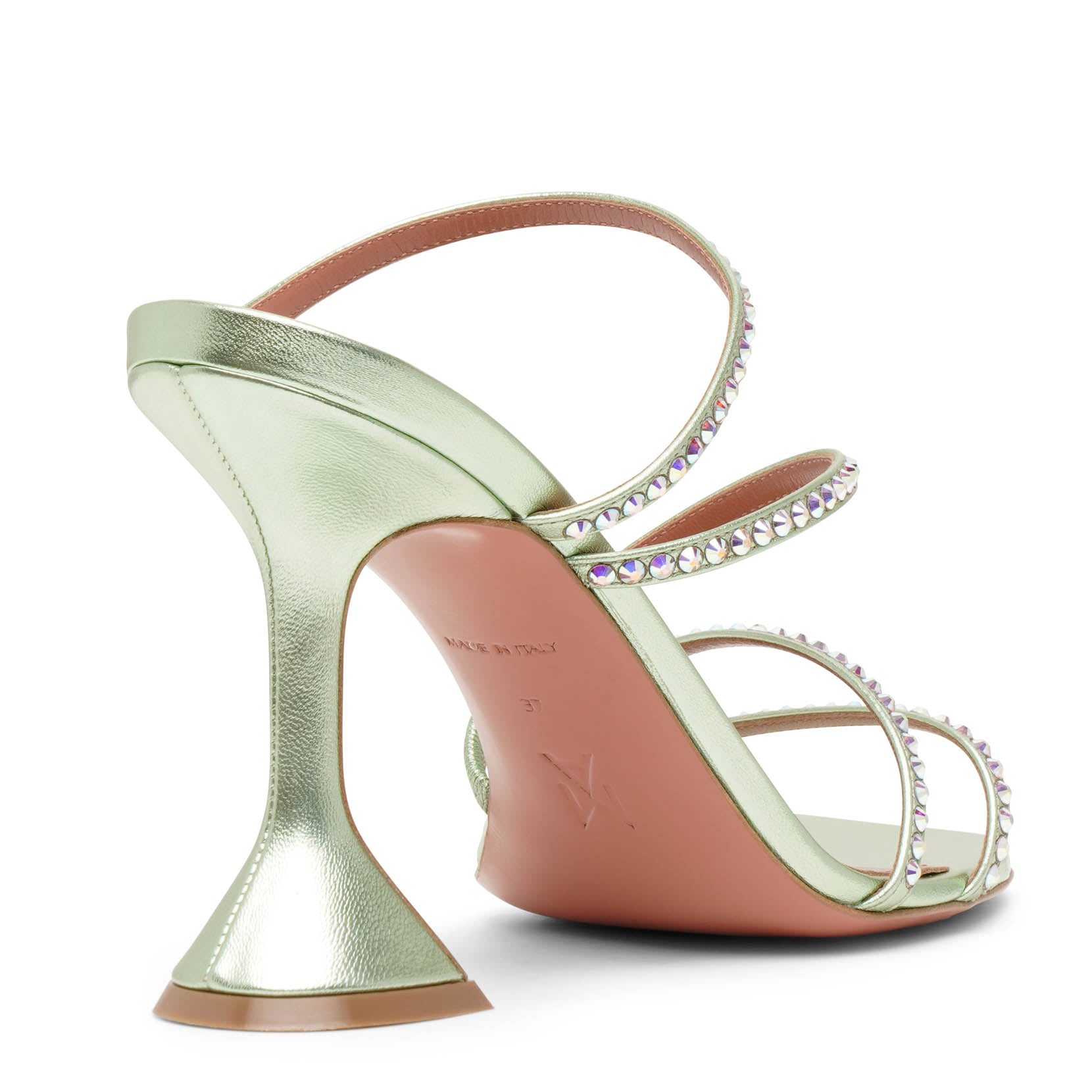 Naima 95 mint crystal sandals