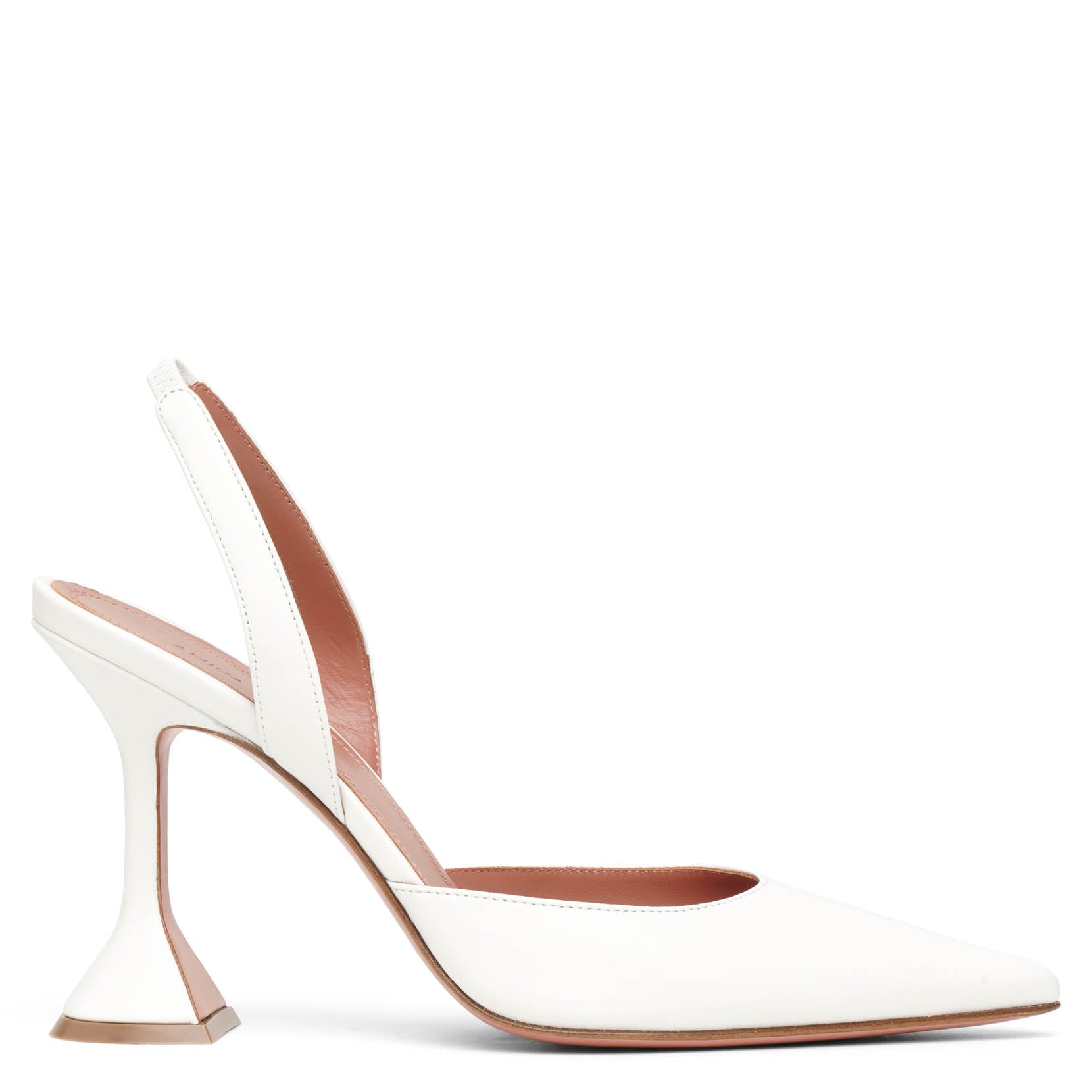 Holli sling 95 white nappa pumps